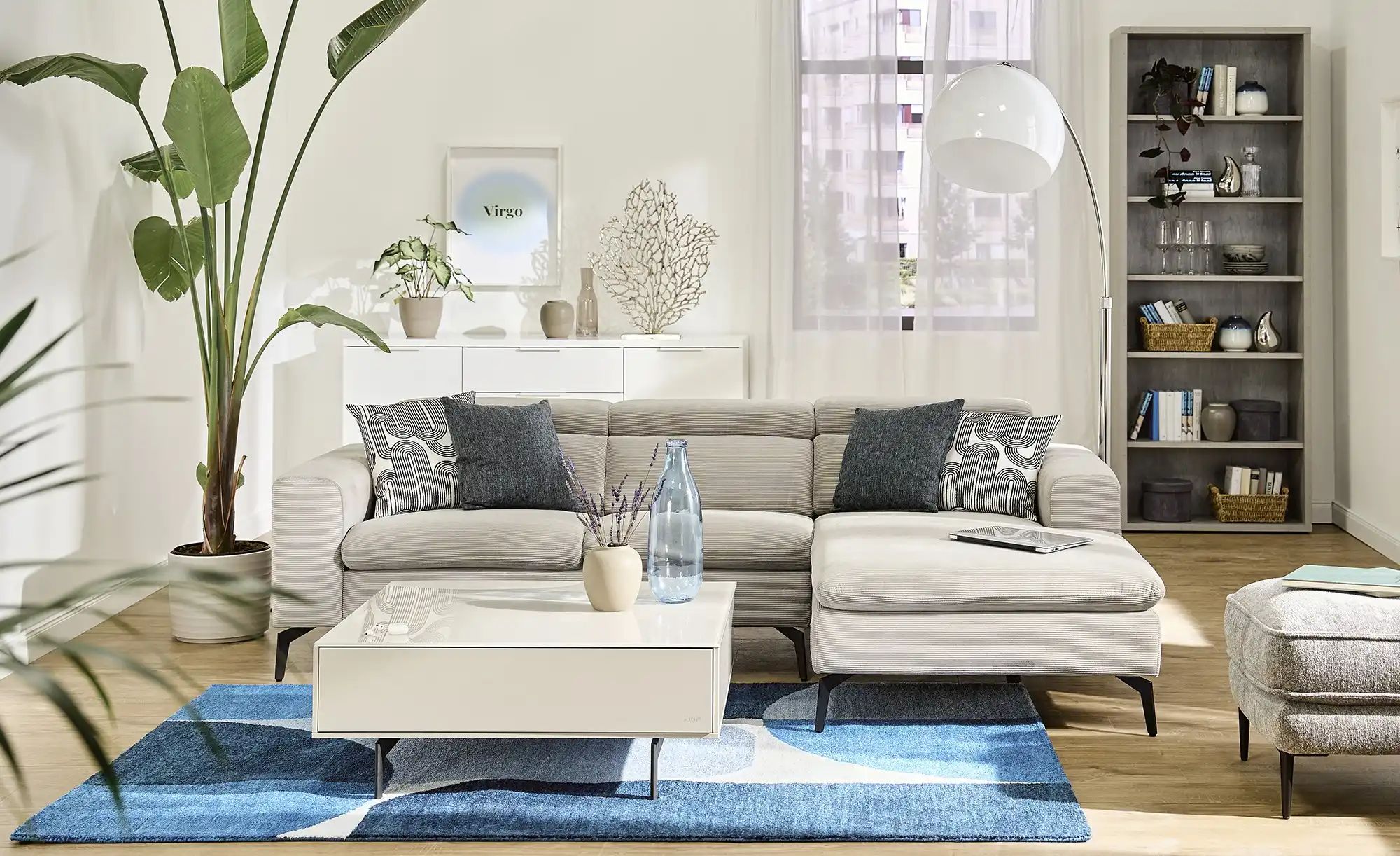 Thumbnail - Regal  Donau ¦ grau ¦ Maße (cm): B: 81,6 H: 217 T: 35.7 Regale > Standregale - Höffner