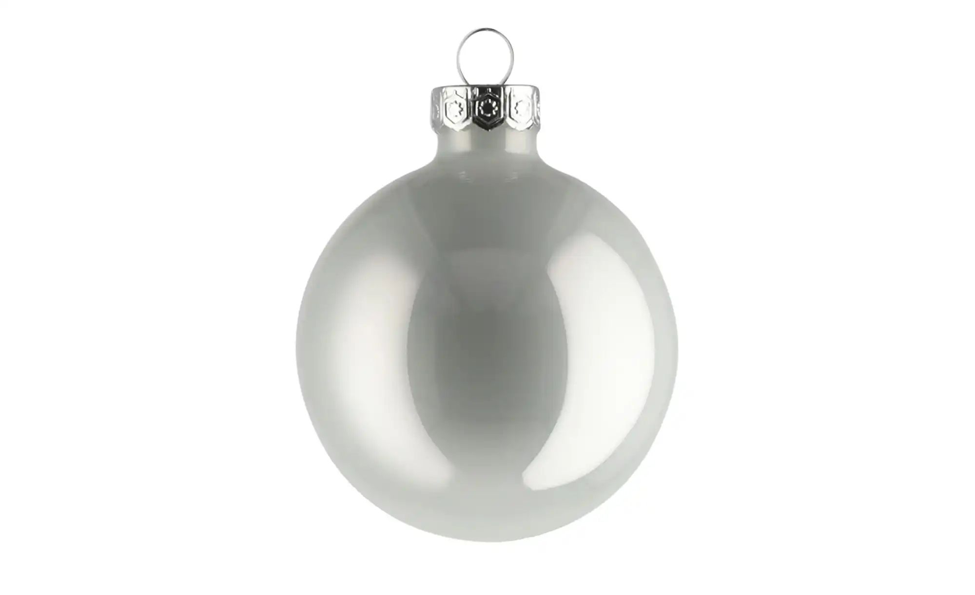 Thumbnail - HOME STORY Weihnachtsbaumkugel 10er-Set ¦ weiß ¦ Glas,Aluminium Ø: 6 Weihnachten - Höffner