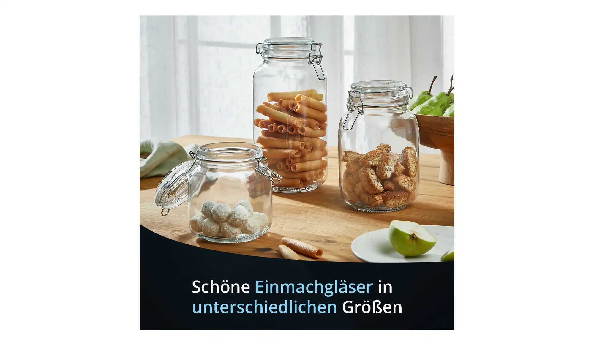 Thumbnail - KHG Aufbewahrungsglas ¦ transparent/klar ¦ Maße (cm): H: 26 Ø: 11 Küchenzubehör & Helfer > Küchenhelfer - Höffner