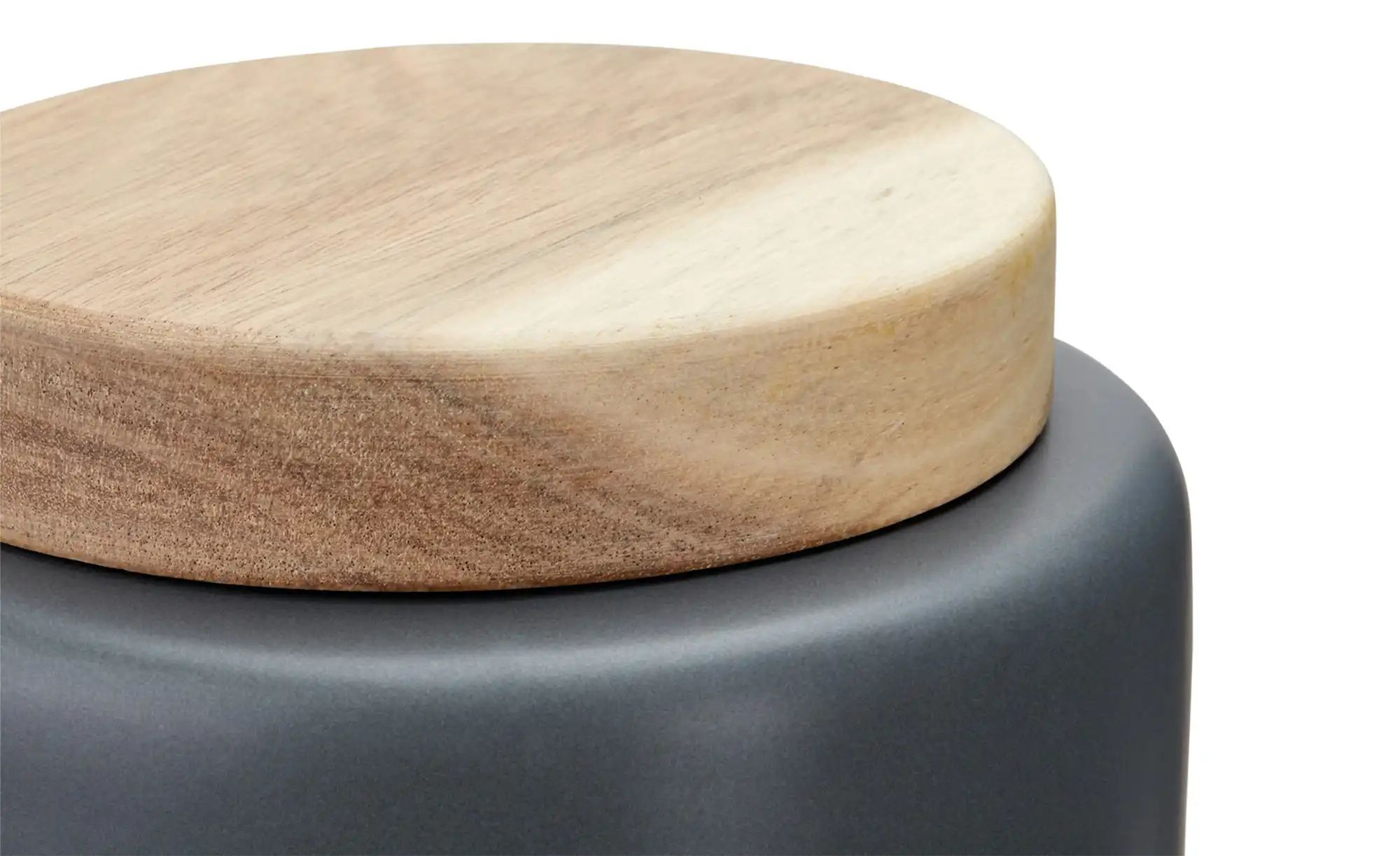 KHG Aufbewahrungsdose  Zwiebeln ¦ grau ¦ Maße (cm): H: 17  Ø: 16.5 Küchenzu günstig online kaufen