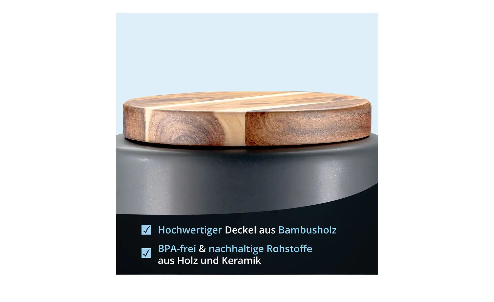 Thumbnail - KHG Aufbewahrungsdose  Kartoffeln ¦ grau ¦ Maße (cm): H: 28  Ø: 21.5 Küchenzubehör & Helfer > Küchenhelfer - Höffner