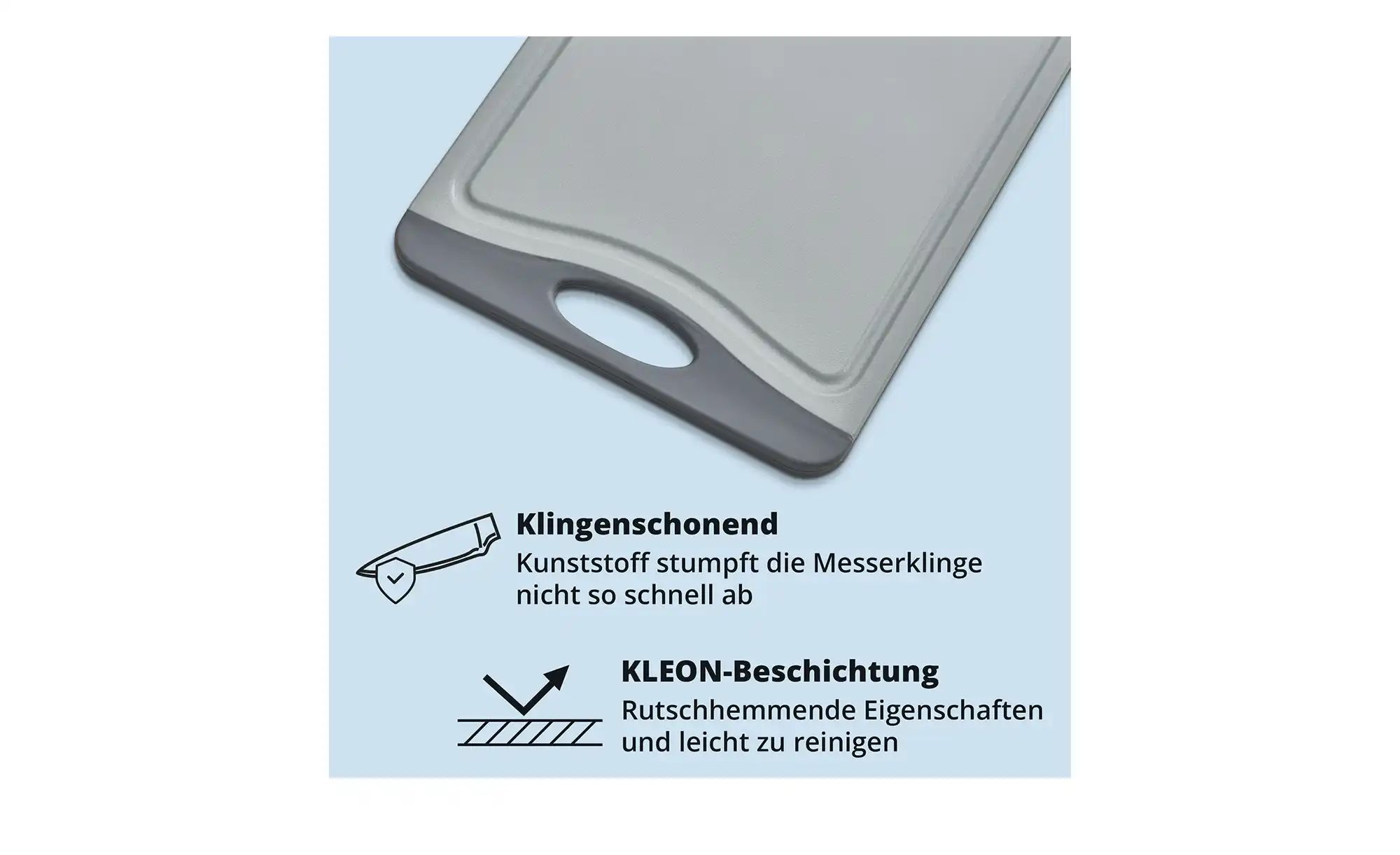 KHG Schneidebrett klein   ¦ grau ¦ Kunststoff ¦ Maße (cm): B: 29,2 H: 0,8 T günstig online kaufen
