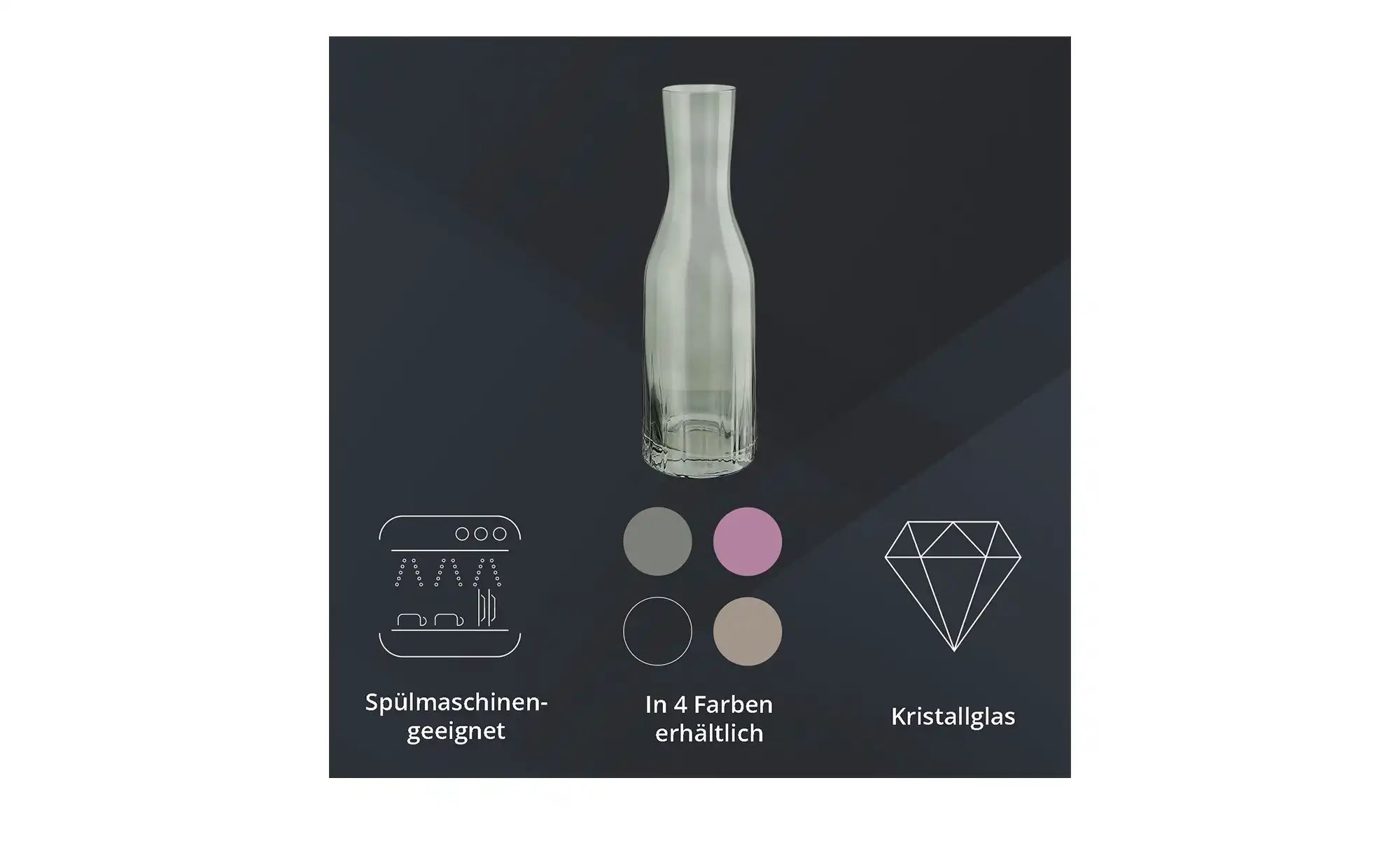 Thumbnail - Peill+Putzler Karaffe 1 2 L  Tavolo ¦ grün ¦ Maße (cm): H: 30  Ø: 9.5 Gläser & Karaffen - Höffner