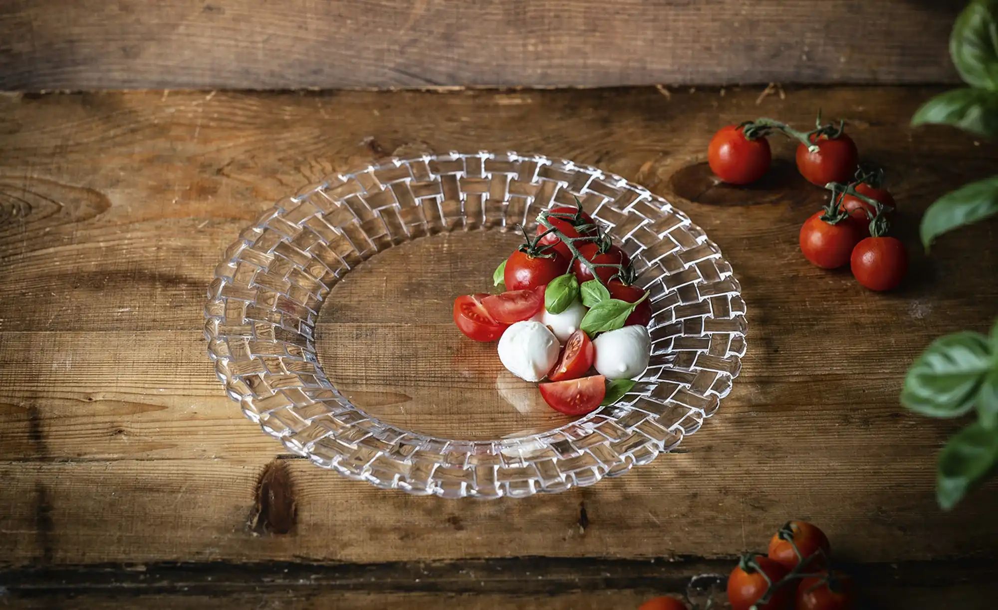 Thumbnail - Nachtmann Teller 2er Set Bossa Nova ¦ transparent/klar ¦ Glas ¦ Maße (cm): B: 23,6 H: 23,8 T: 4.1 Geschirr > Einzelgesch...