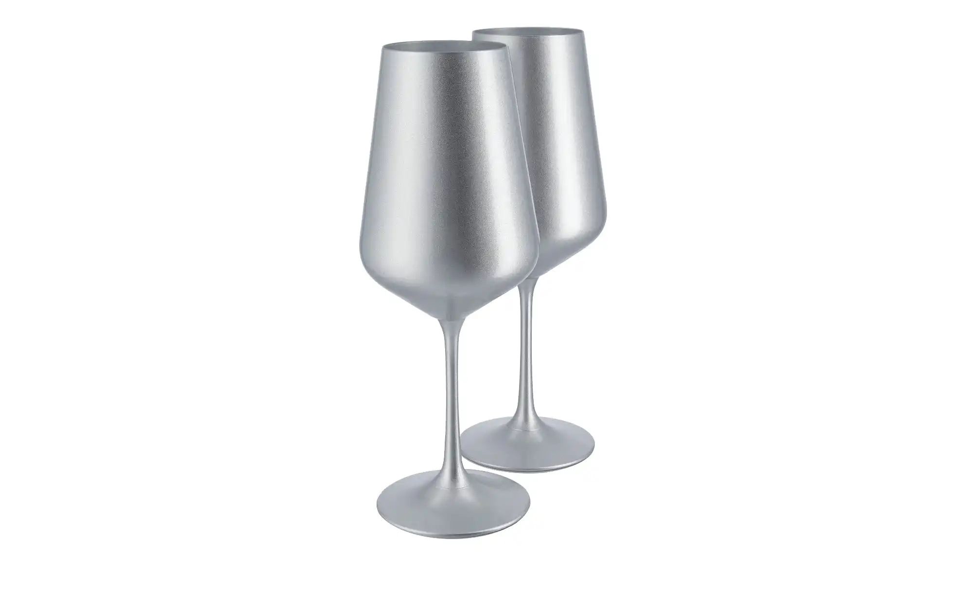 Peill+Putzler Weinkelch 2er-Set Las Vegas ¦ silber ¦ Glas ¦ Maße (cm): H: 2 günstig online kaufen