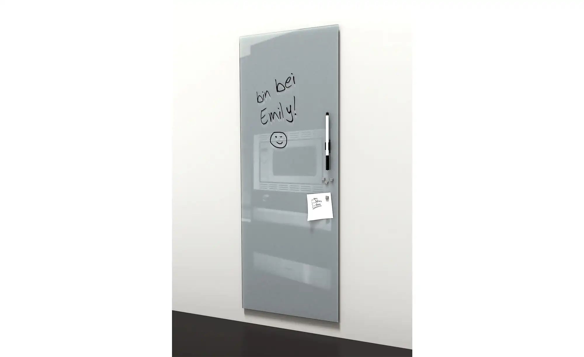 Memoboard grau   ¦ grau ¦ Maße (cm): B: 30 H: 80 Accessoires > Bilder & Sch günstig online kaufen