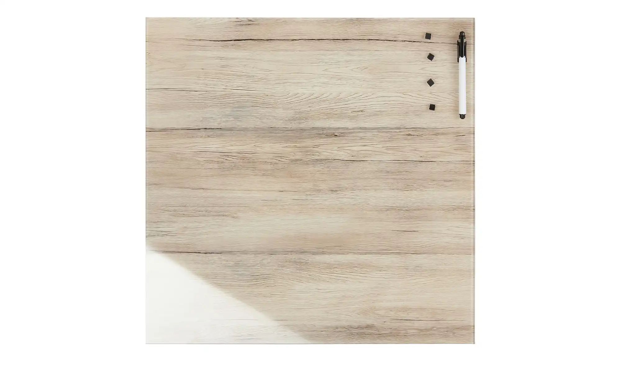 Memoboard 50x50 cm  Wood (Braun) ¦ grau ¦ Maße (cm): B: 50 H: 50 Accessoire günstig online kaufen