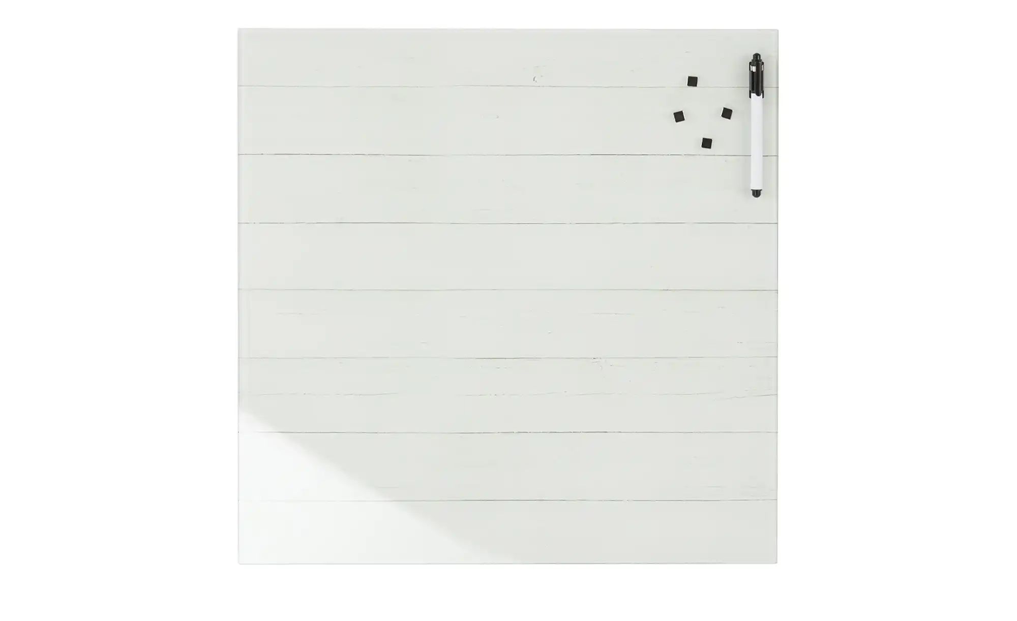 Memoboard 50x50 cm  Wood (Weiß) ¦ grau ¦ Maße (cm): B: 50 H: 50 Accessoires günstig online kaufen