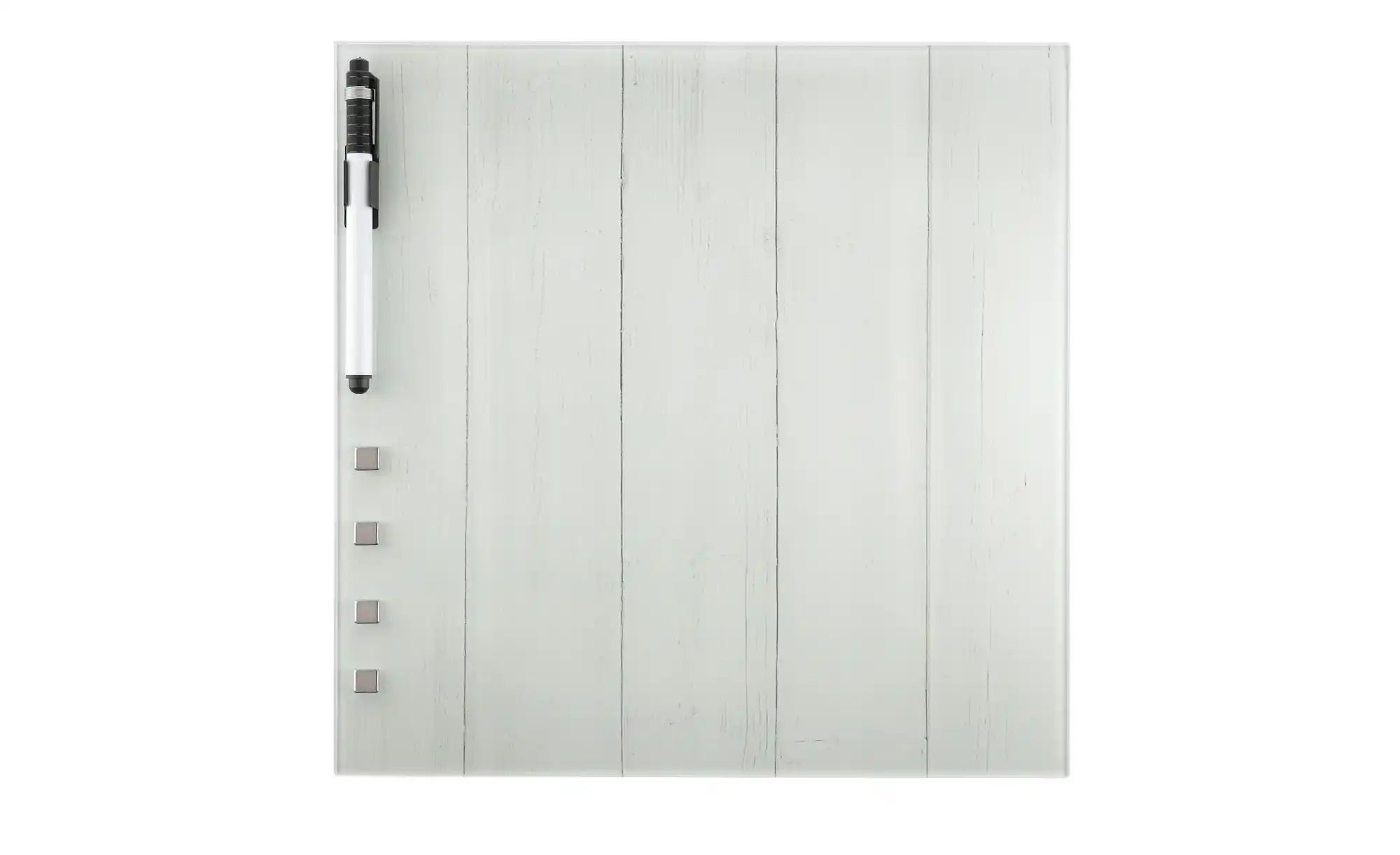 Memoboard 30x30 cm  Wood (Weiß) ¦ grau ¦ Maße (cm): B: 30 H: 30 Accessoires günstig online kaufen