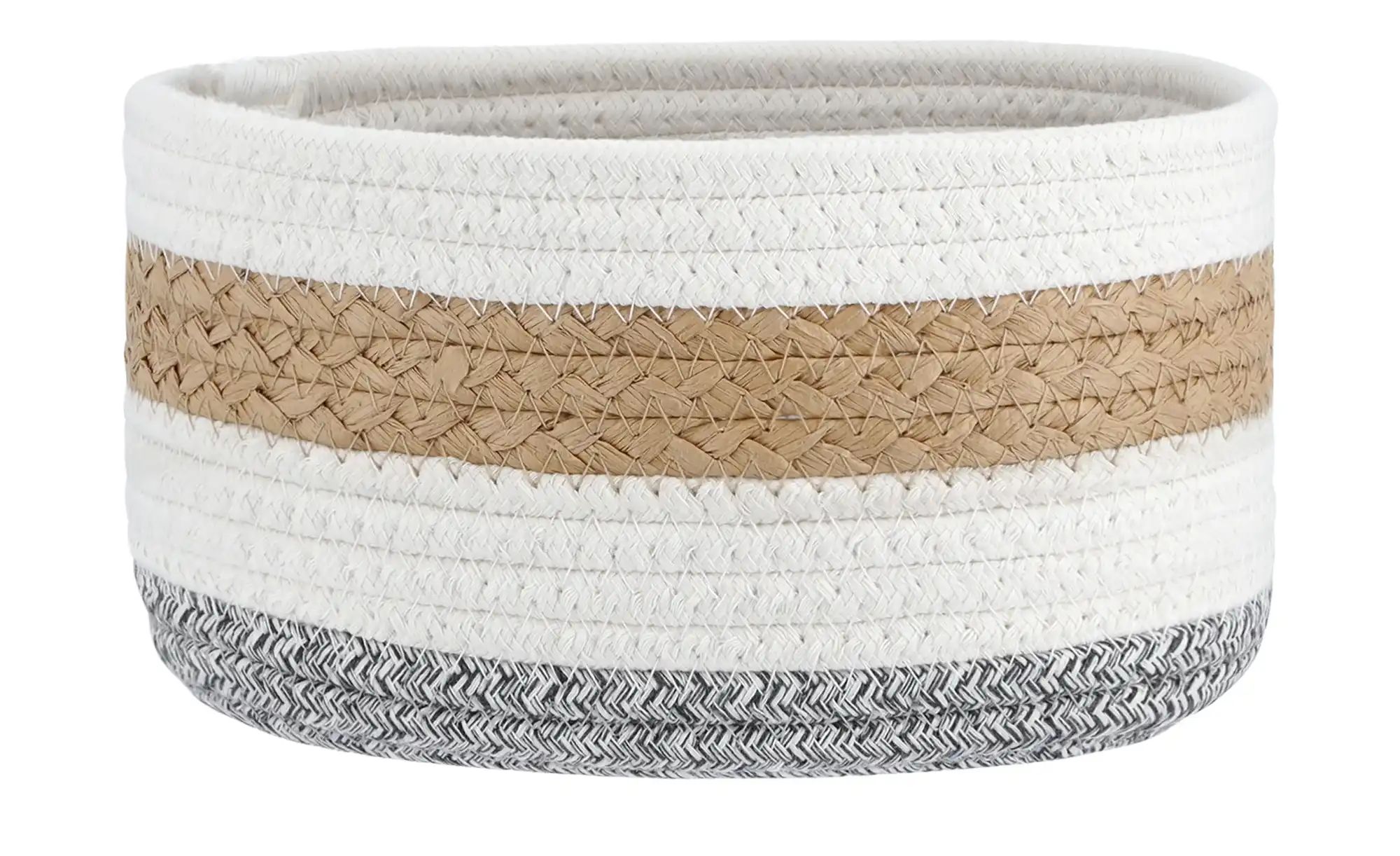 Aufbewahrungskörbe  3er-Set   ¦ mehrfarbig ¦ Papier,Polyester,Baumwolle ¦ M günstig online kaufen