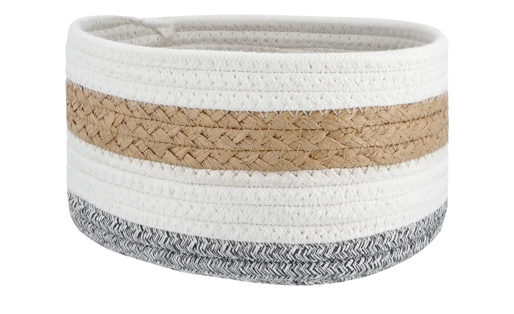 Thumbnail - Aufbewahrungskörbe 3er-Set ¦ mehrfarbig ¦ Papier,Polyester,Baumwolle ¦ Maße (cm): B: 23 H: 13 T: 18.0 Aufbewahrung > ...