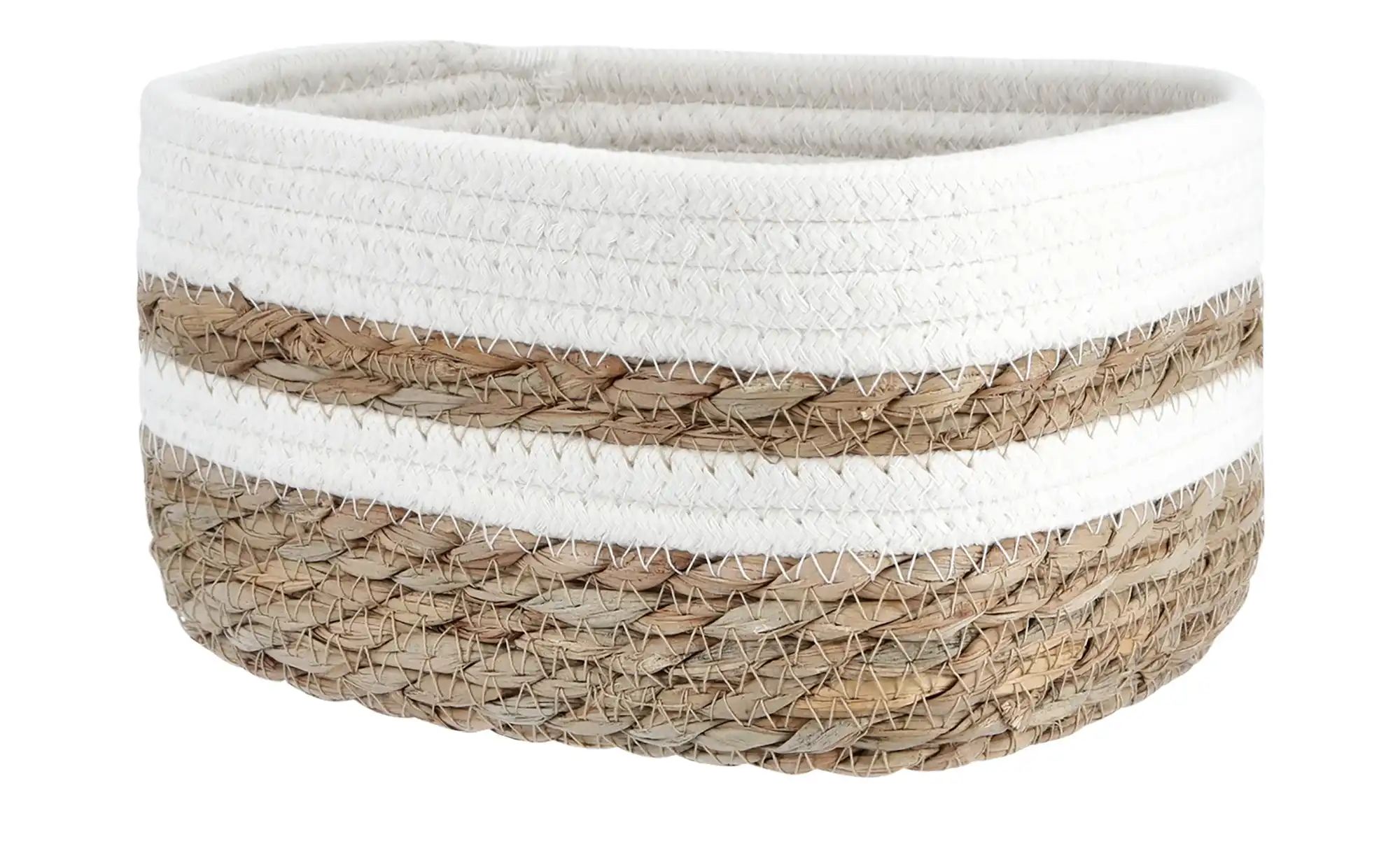 Thumbnail - Aufbewahrungskörbe 3er-Set ¦ mehrfarbig ¦ Seegras,Baumwolle,Polyester ¦ Maße (cm): B: 23 H: 13 T: 18.0 Aufbewahrung >...