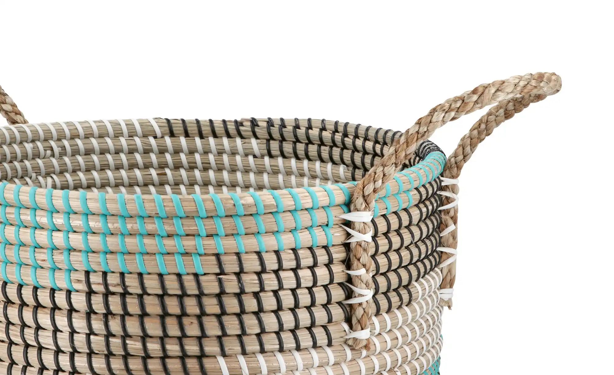 Aufbewahrungskorb mit Deckel   ¦ mehrfarbig ¦ Seegras,Kunststoff ¦ Maße (cm günstig online kaufen