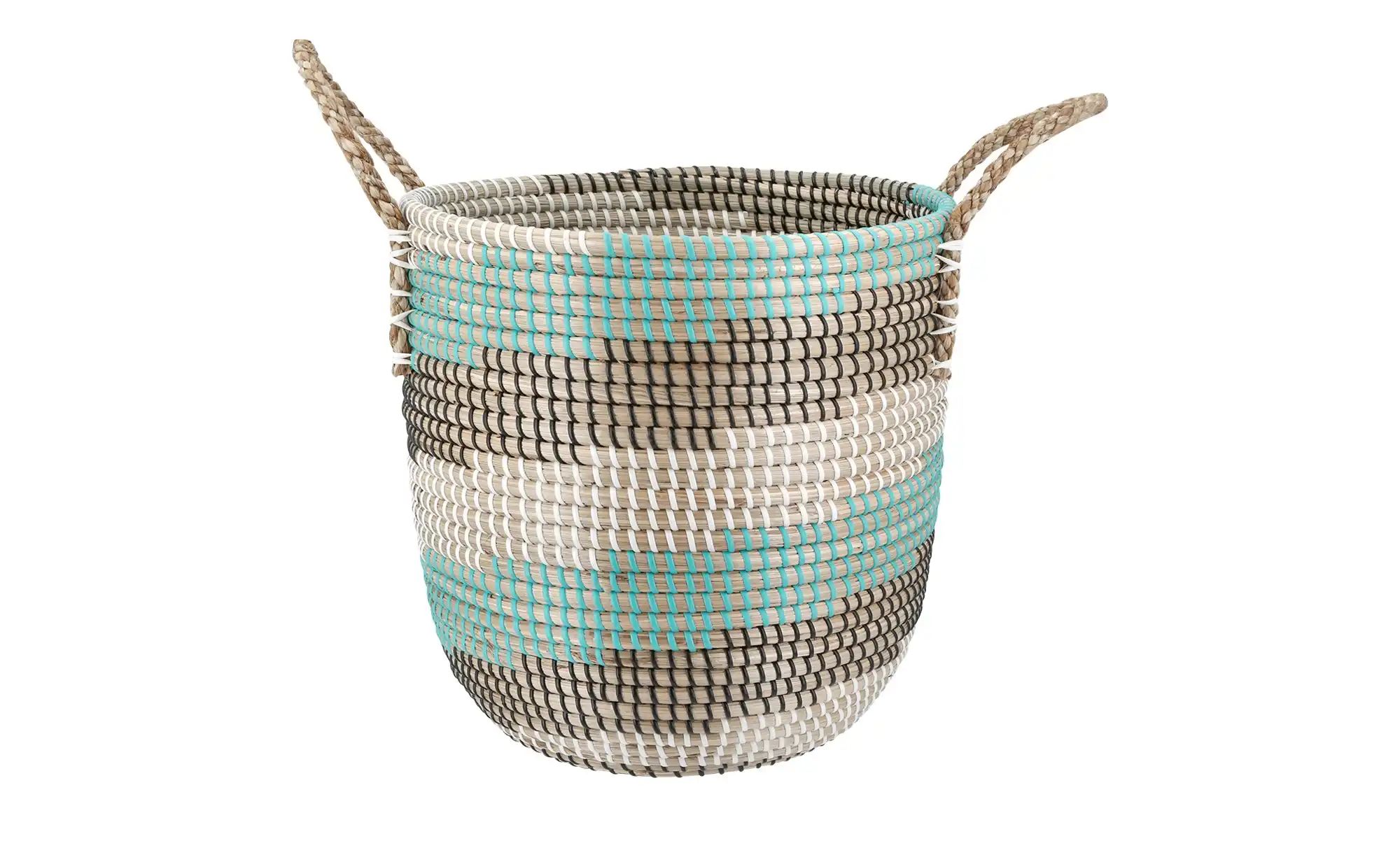 Thumbnail - Aufbewahrungskorb mit Deckel   ¦ mehrfarbig ¦ Seegras,Kunststoff ¦ Maße (cm): H: 46  Ø: 31 Aufbewahrung > Körbe - Höffne...