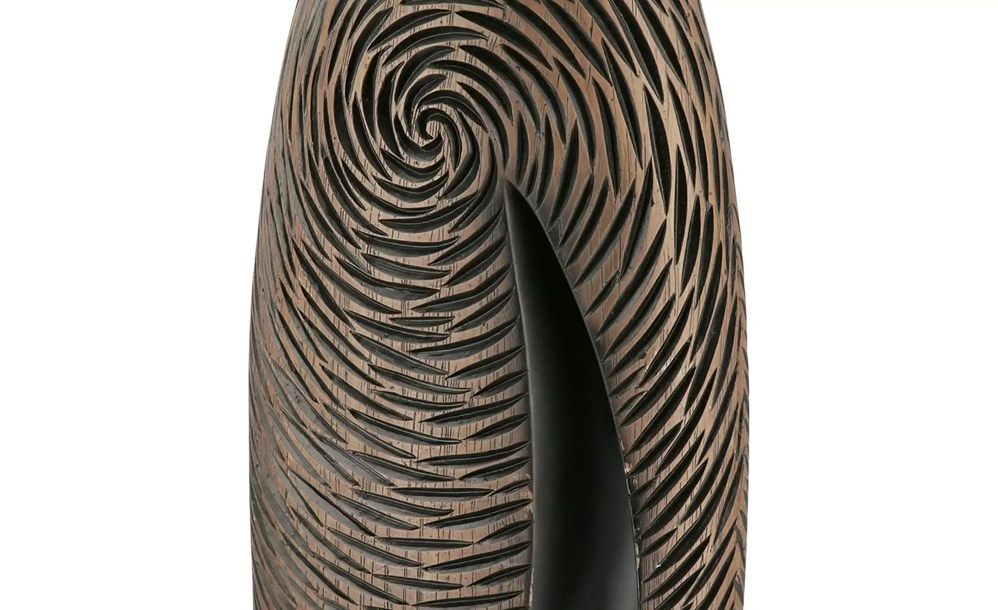 Deko Vase  Circle ¦ braun ¦ Polyresin (Kunstharz) ¦ Maße (cm): B: 21 H: 69 günstig online kaufen