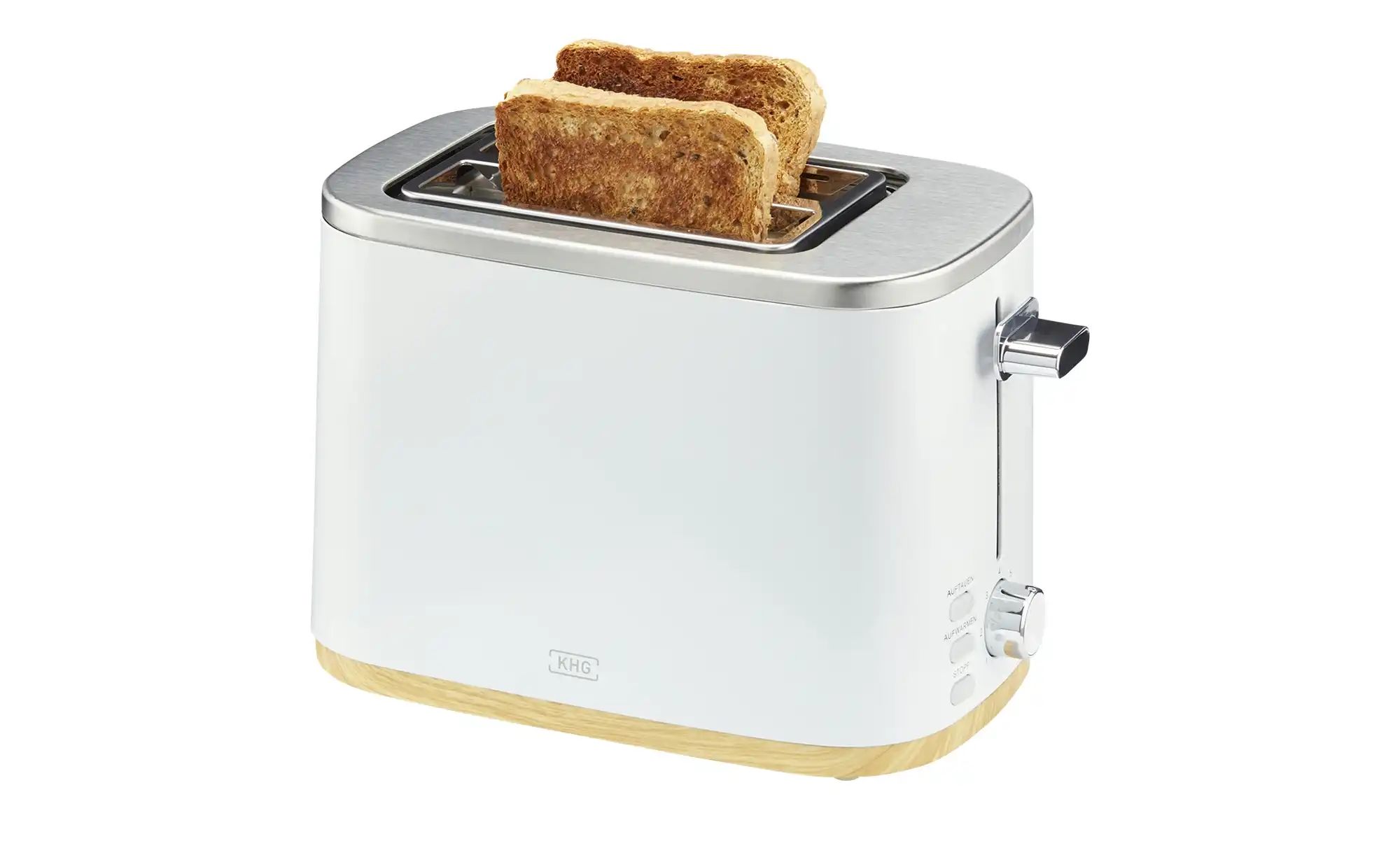 Thumbnail - KHG Toaster TO-810 WWD ¦ weiß ¦ Metall lackiert,Kunststoff ¦ Maße (cm): B: 28,5 H: 16,8 T: 19.5 Elektrokleingeräte > To...