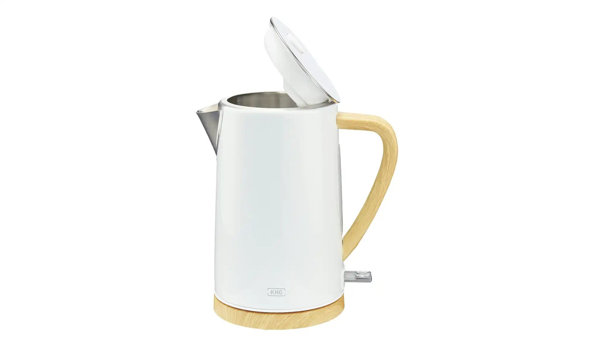 KHG Wasserkocher  WK-1716 WWD ¦ weiß ¦ Kunststoff,Edelstahl,Metall ¦ Maße ( günstig online kaufen