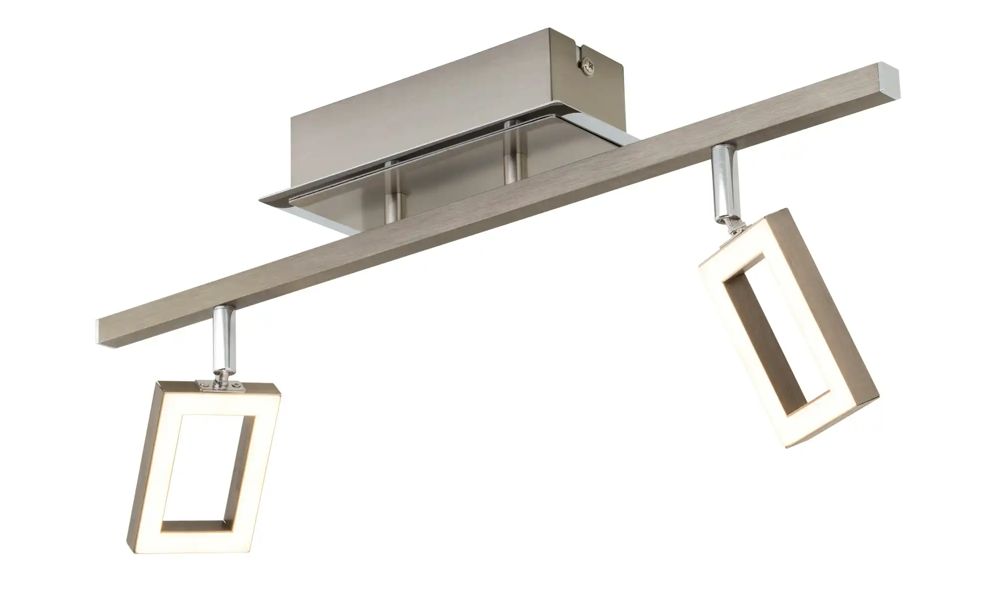 Paul Neuhaus LED-Deckenstrahler mit 2 quadratischen Spots ¦ silber Lampen & Leuchten > Innenleuchten > Deckenleuchten - Höffner