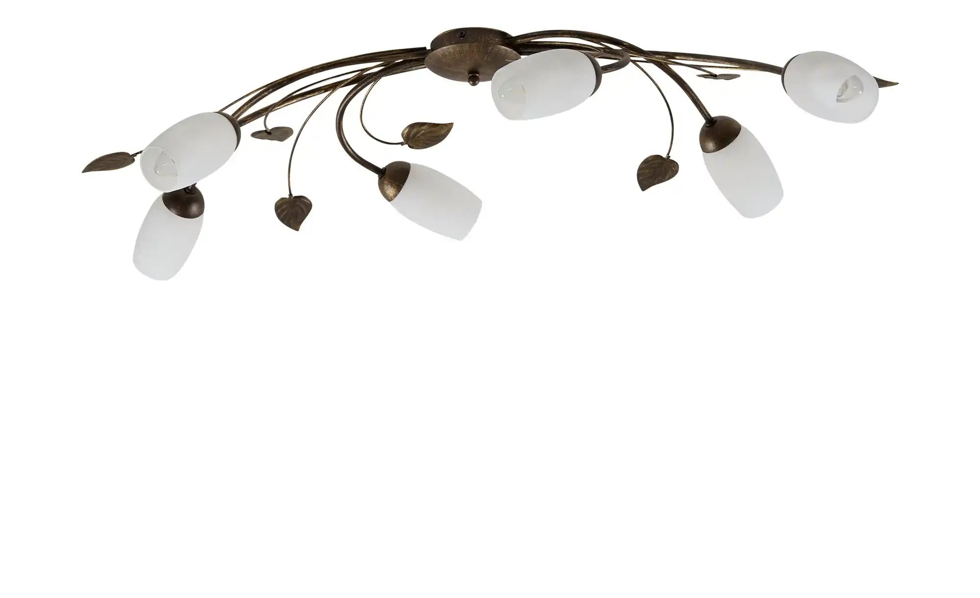 Deckenleuchte, 6-flammig, braun ¦ braun Lampen & Leuchten > Innenleuchten > Deckenleuchten - Höffner