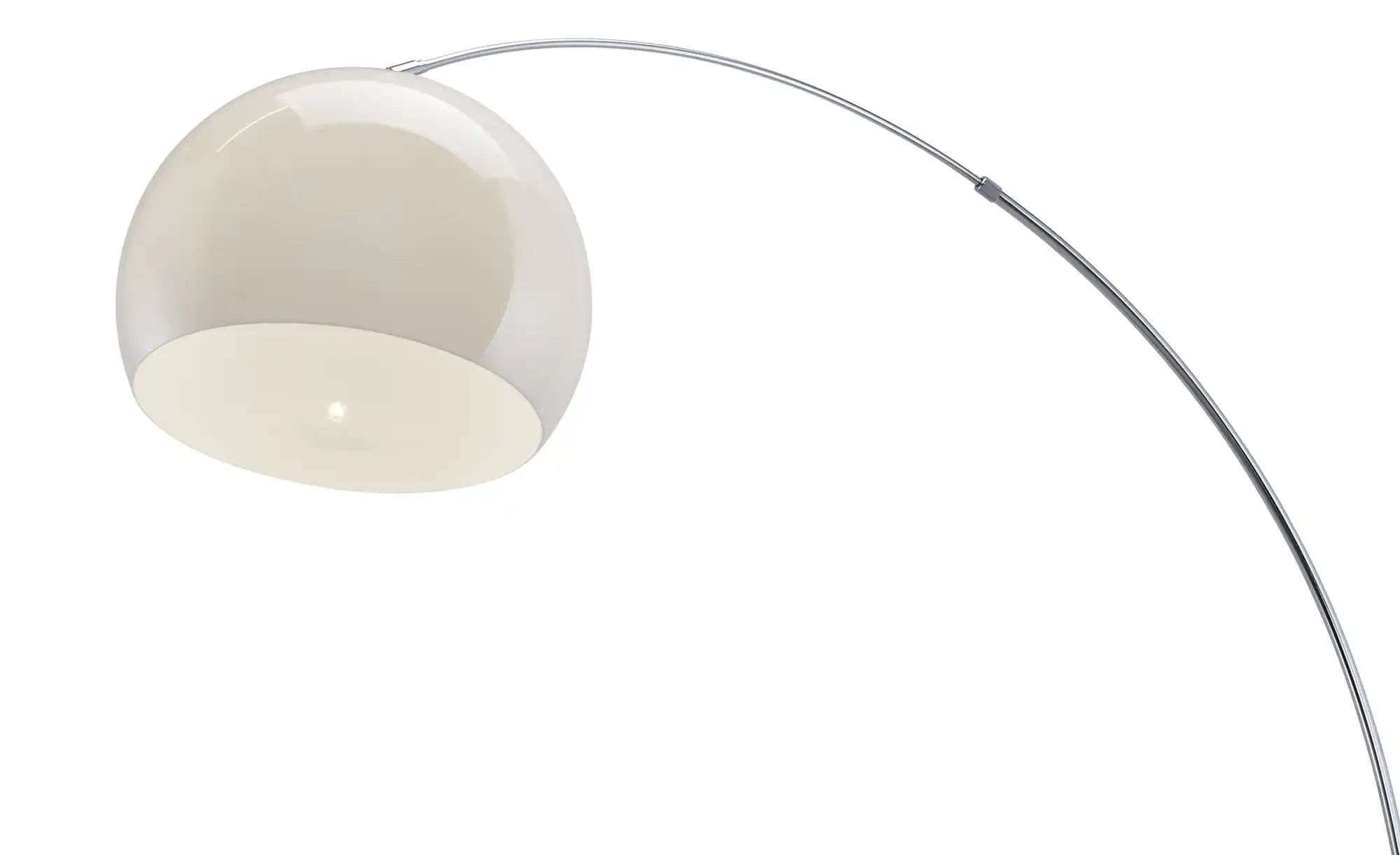 Thumbnail - KHG Bogenleuchte 1-flammig Schirm weiß ¦ Maße (cm): H: 215 Ø: 38 Lampen & Leuchten > Stehlampen - Höffner