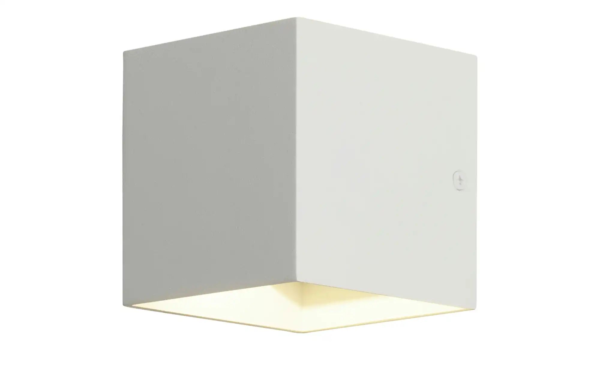 Trio LED-Wandleuchte  ´Kubus` weiß matt   ¦ weiß ¦ Maße (cm): B: 10 H: 10 L günstig online kaufen