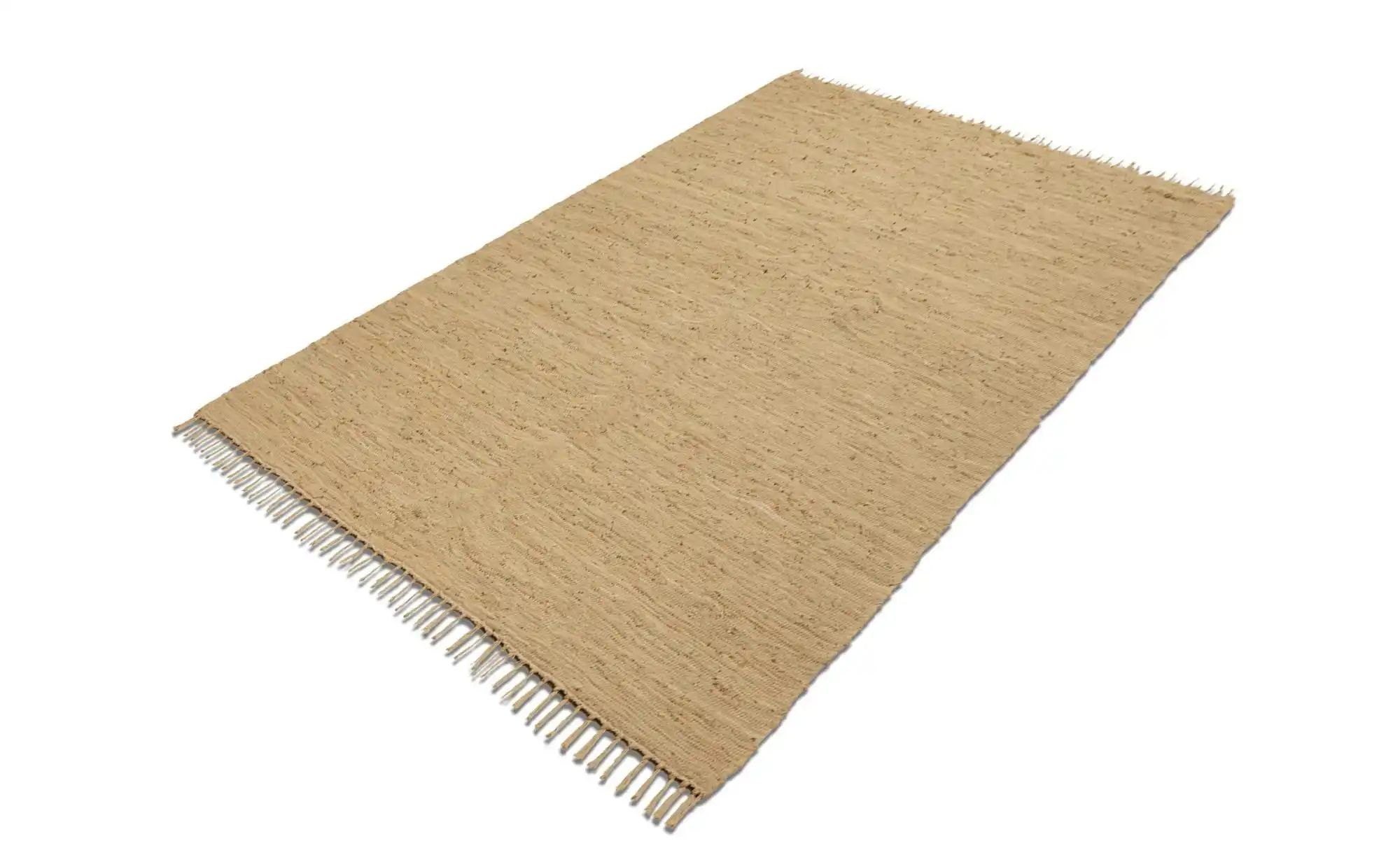 Theko Teppich  Happy Co ¦ beige ¦ Baumwolle ¦ Maße (cm): B: 90 H: 0,5 Teppi günstig online kaufen