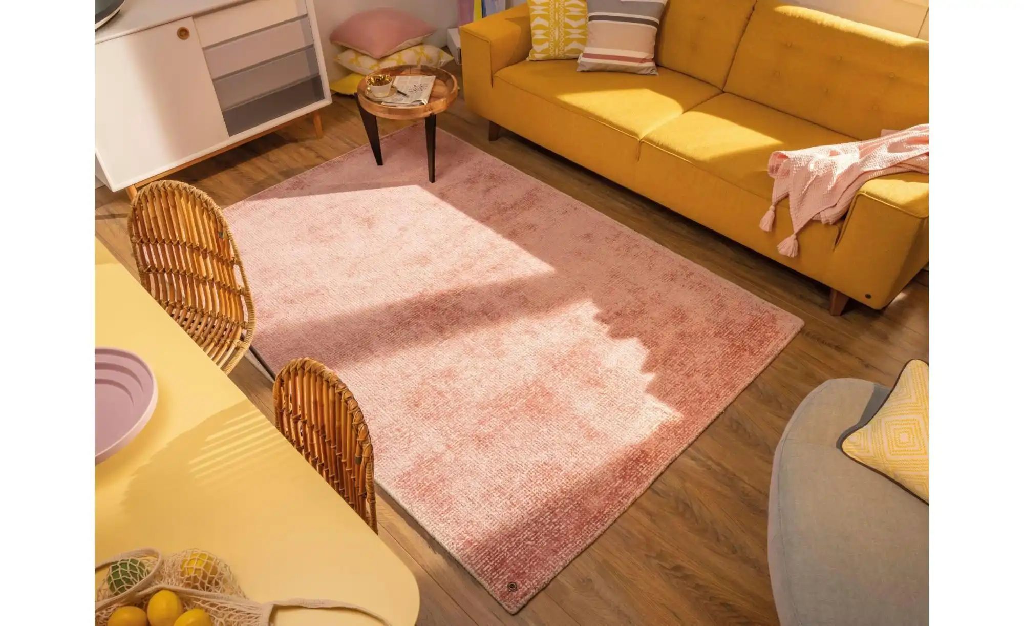 Thumbnail - Tom Tailor Wollteppich  Groove ¦ rosa/pink ¦ Wolle ¦ Maße (cm): B: 140 H: 1,5 Teppiche > Vintage Teppiche - Höffner