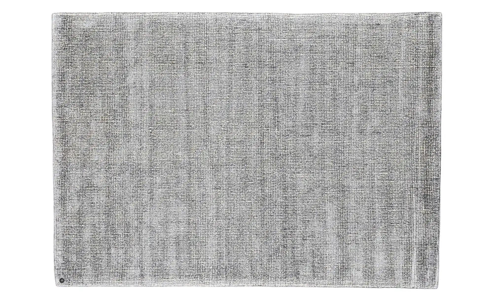 Tom Tailor Wollteppich  Groove ¦ silber ¦ Viskose ¦ Maße (cm): B: 65 H: 1,5 günstig online kaufen