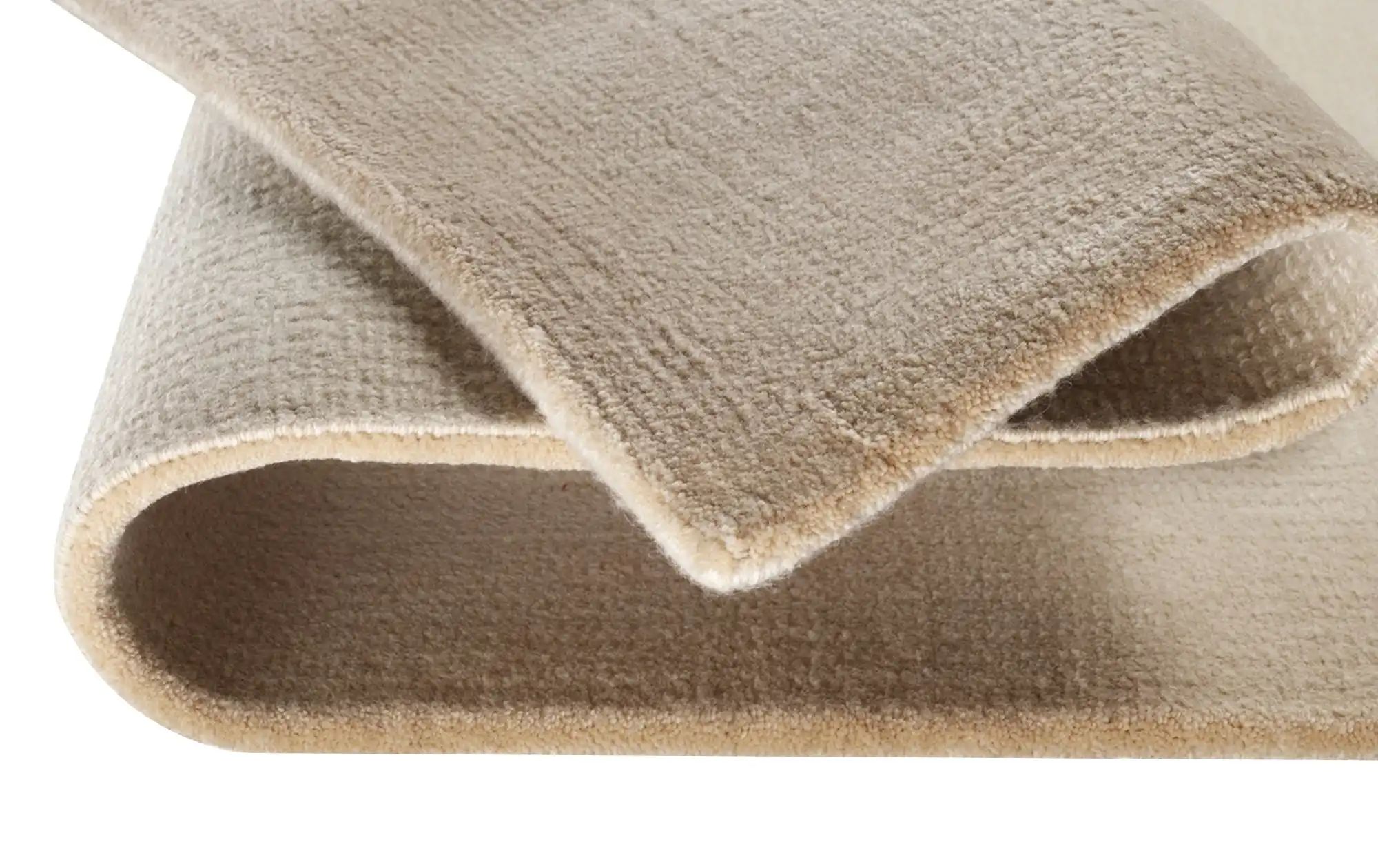 Handgeknüpfter Naturteppich  Vinciano Tami ¦ beige ¦ Wolle ¦ Maße (cm): B: günstig online kaufen