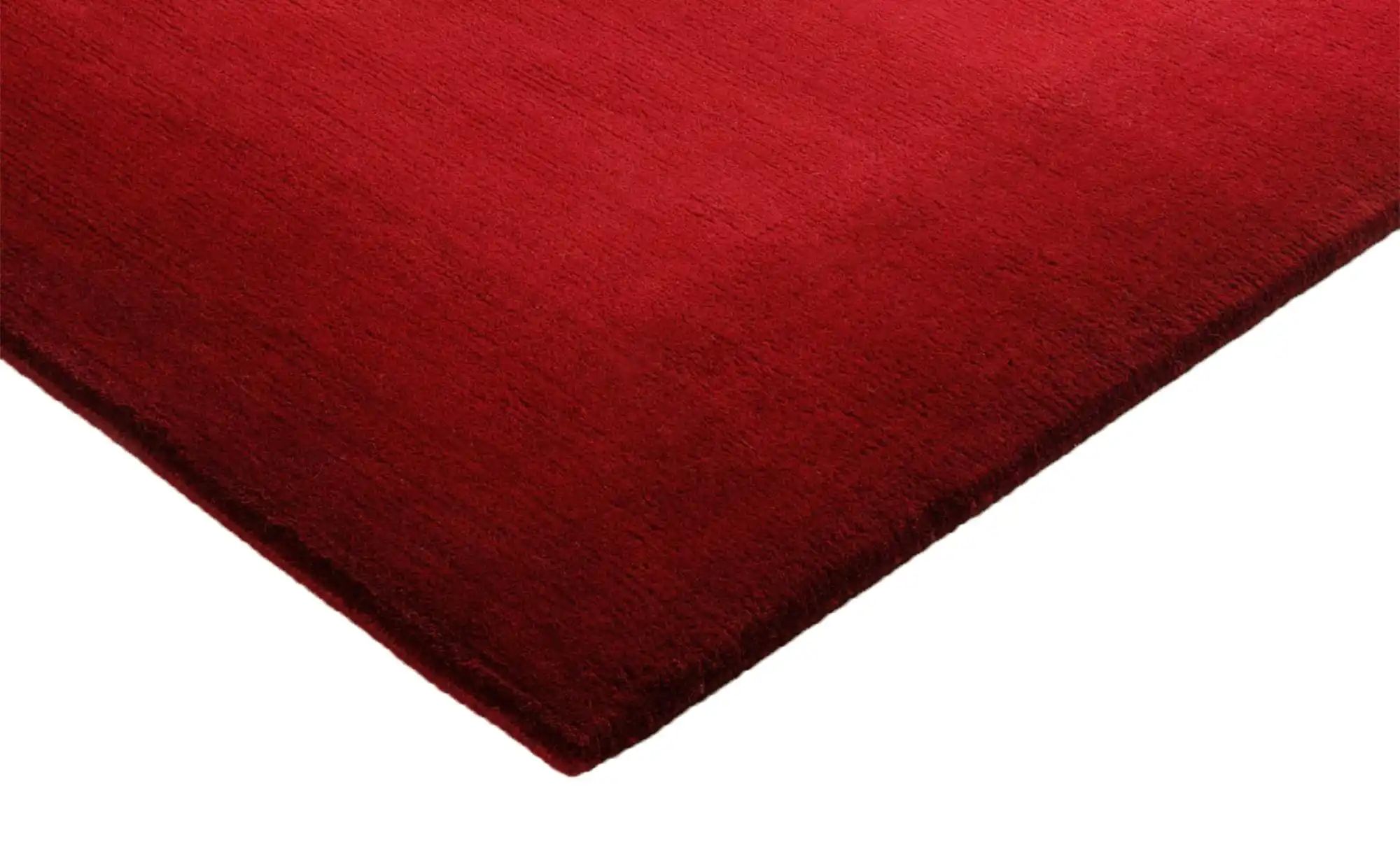 Handgeknüpfter Naturteppich  Vinciano Tami ¦ rot ¦ Wolle ¦ Maße (cm): B: 90 günstig online kaufen