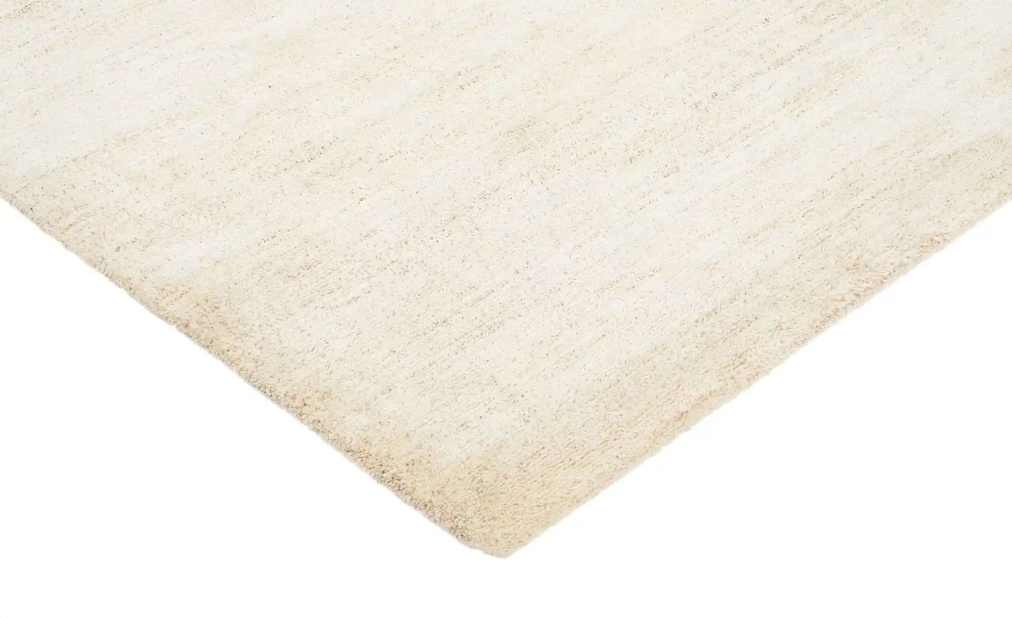 Handgeknüpfter Naturteppich  Davina Uni ¦ beige ¦ Wolle ¦ Maße (cm): B: 250 günstig online kaufen