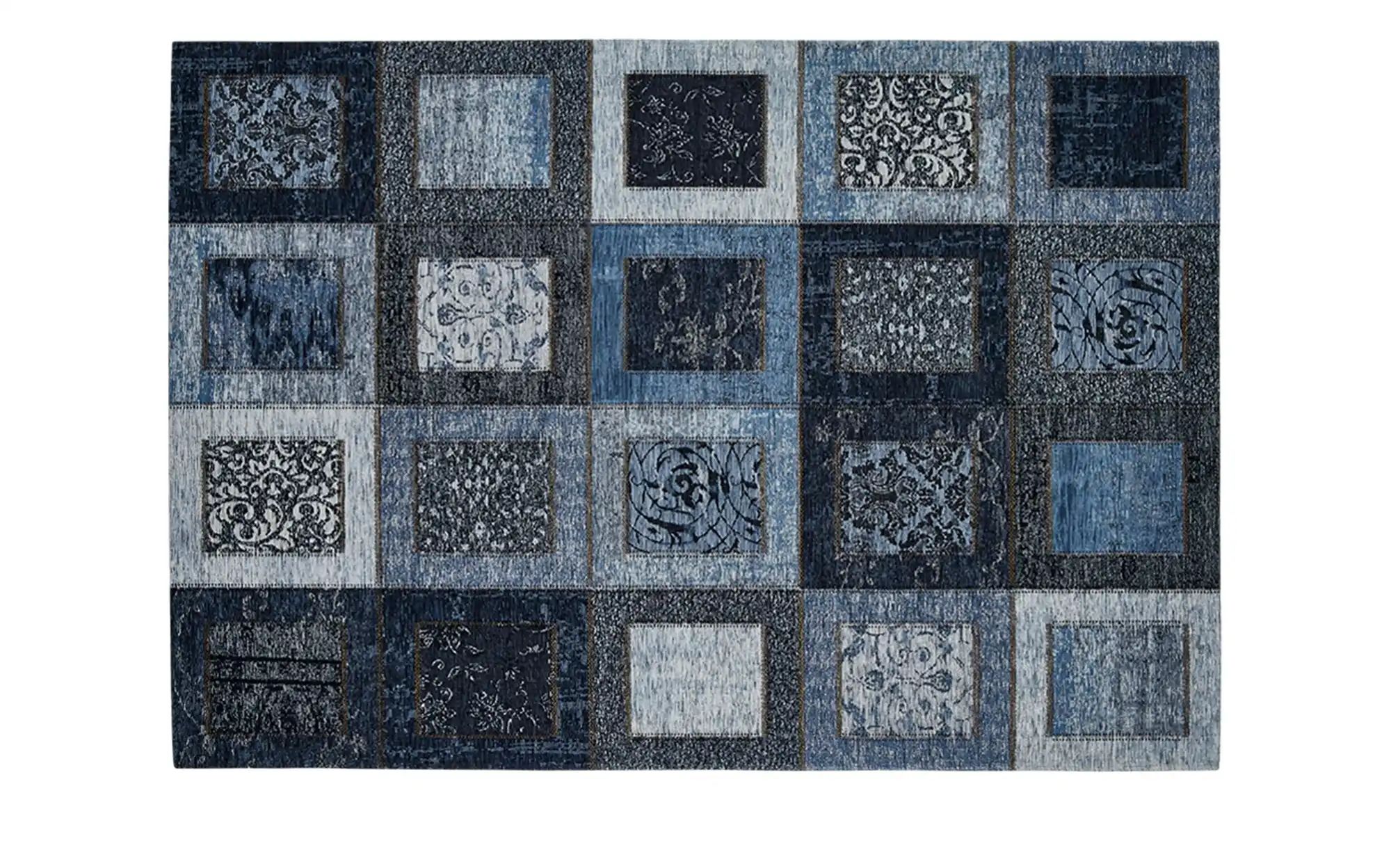 Kurzflorteppich  Harmonie ¦ blau ¦ Synthethische Fasern, 34% Polyacryl Chenille, 33% Baumwolle, 33% Polyester ¦ Maße (cm): B: 155 Teppiche > Wohnteppiche > Vintage Teppiche - Höffner