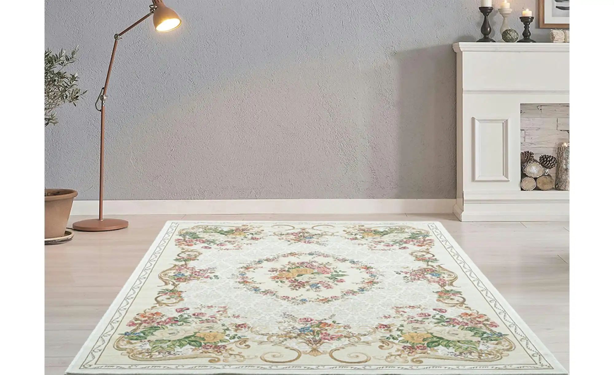 Webteppich  Flomi Sagrini ¦ beige ¦ Synthetische Fasern ¦ Maße (cm): B: 160 günstig online kaufen