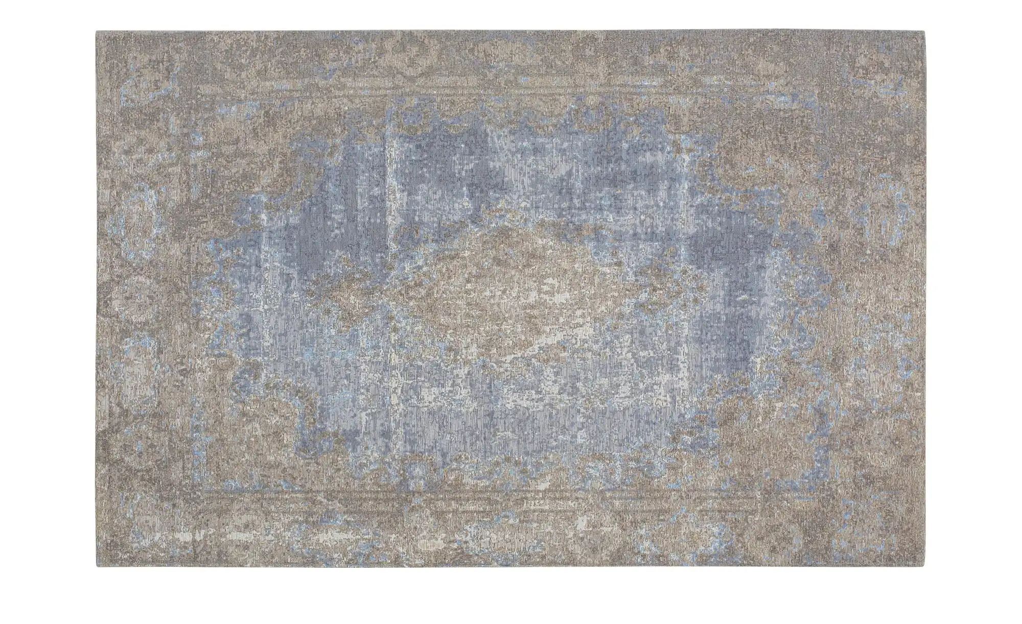 Kurzflorteppich  Romance 1200 ¦ blau ¦ Synthethische Fasern, 34% Baumwolle, 33% Polyester, 33% Polyacryl Chenille ¦ Maße (cm): B: 80 Teppiche > Wohnteppiche > Vintage Teppiche - Höffner