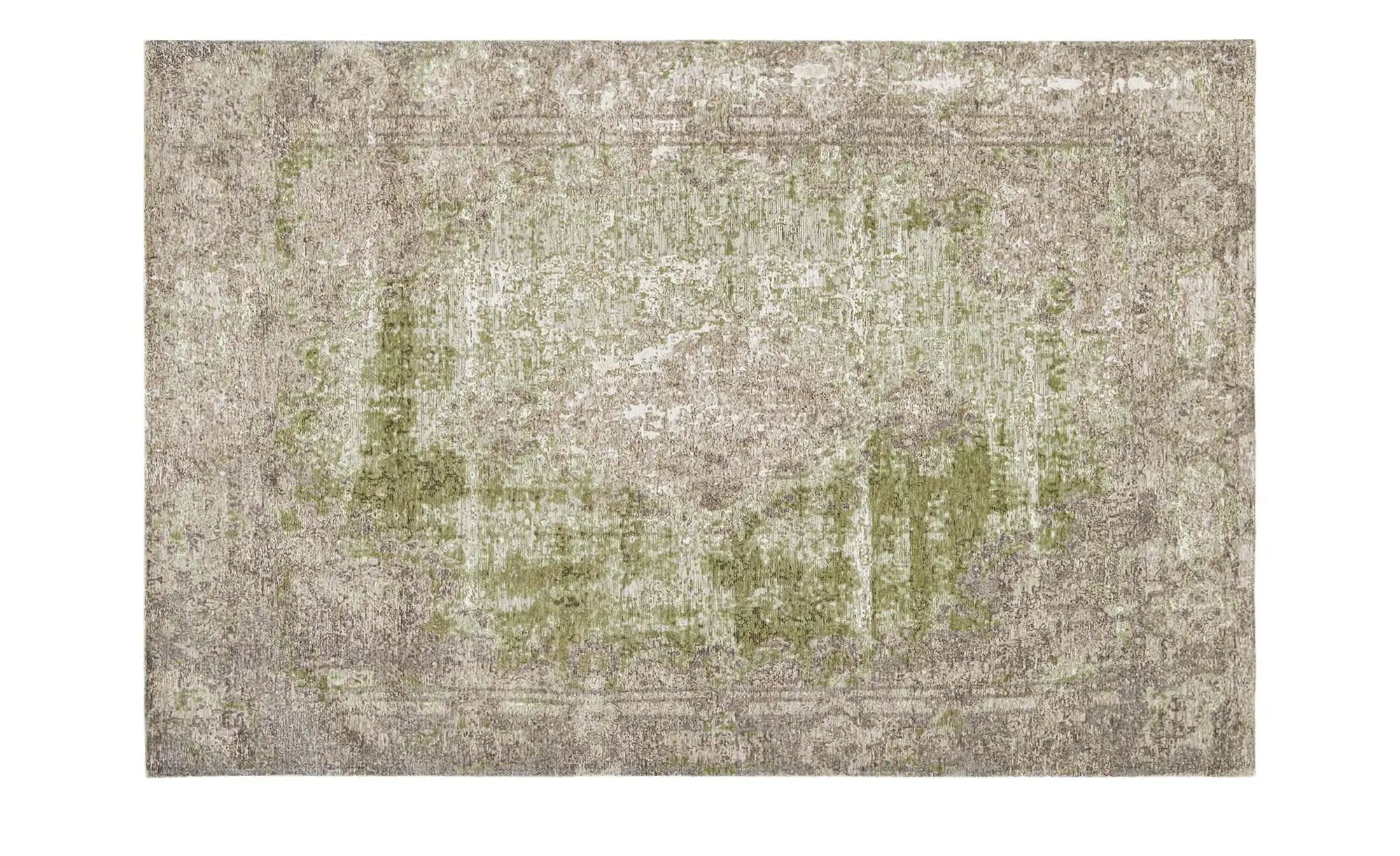 Kurzflorteppich  Romance 1200 ¦ grün ¦ Synthethische Fasern, 34% Baumwolle, 33% Polyester, 33% Polyacryl Chenille ¦ Maße (cm): B: 155 Teppiche > Wohnteppiche > Vintage Teppiche - Höffner