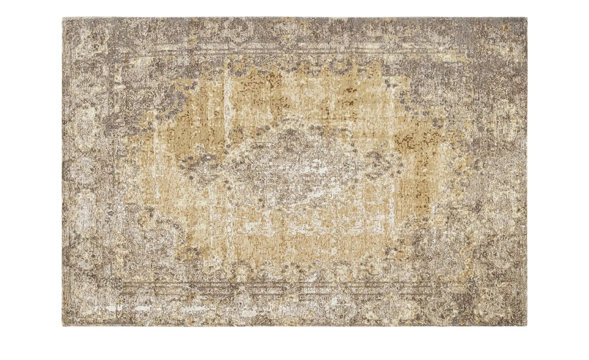 Kurzflorteppich  Romance 1200 ¦ gelb ¦ Synthethische Fasern, 34% Baumwolle, 33% Polyester, 33% Polyacryl Chenille ¦ Maße (cm): B: 155 Teppiche > Wohnteppiche > Vintage Teppiche - Höffner