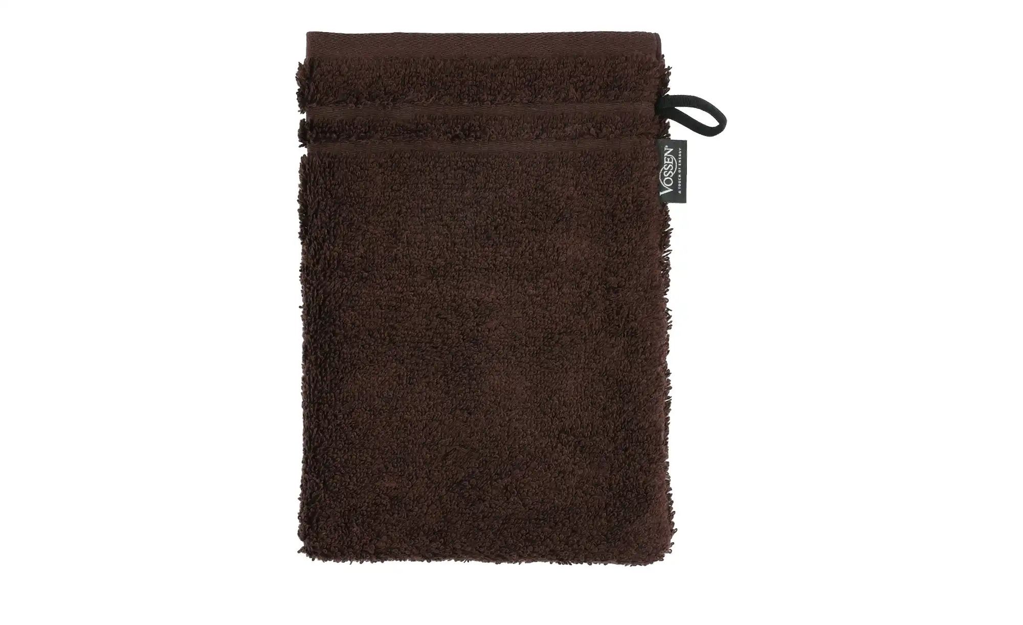 VOSSEN Waschhandschuh  Vienna Supersoft ¦ braun ¦ Maße (cm): B: 16 Badtexti günstig online kaufen