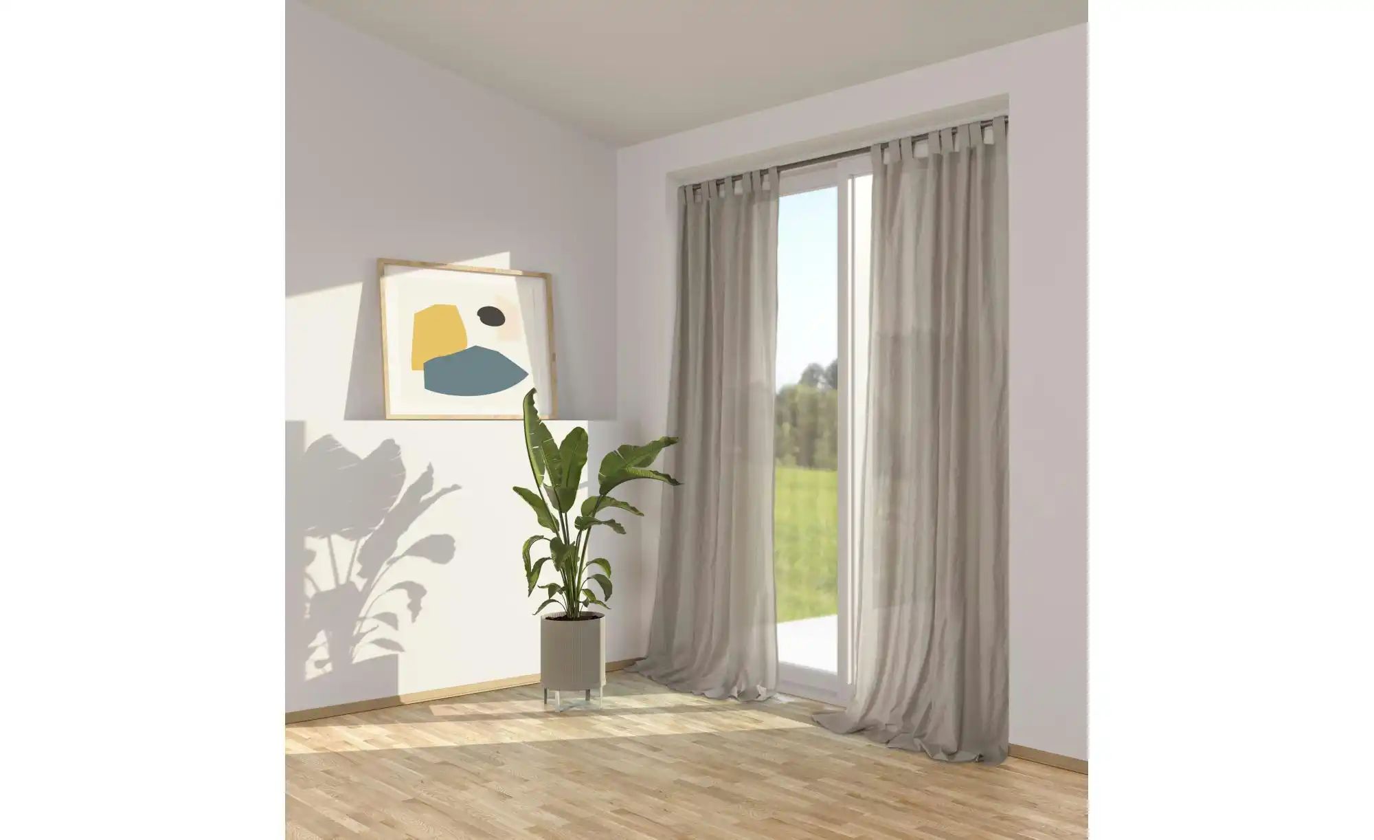 Jette Home Schlaufenschal ¦ beige ¦ Baumwolle ¦ Maße (cm): B: 145 H: 1 Gard günstig online kaufen