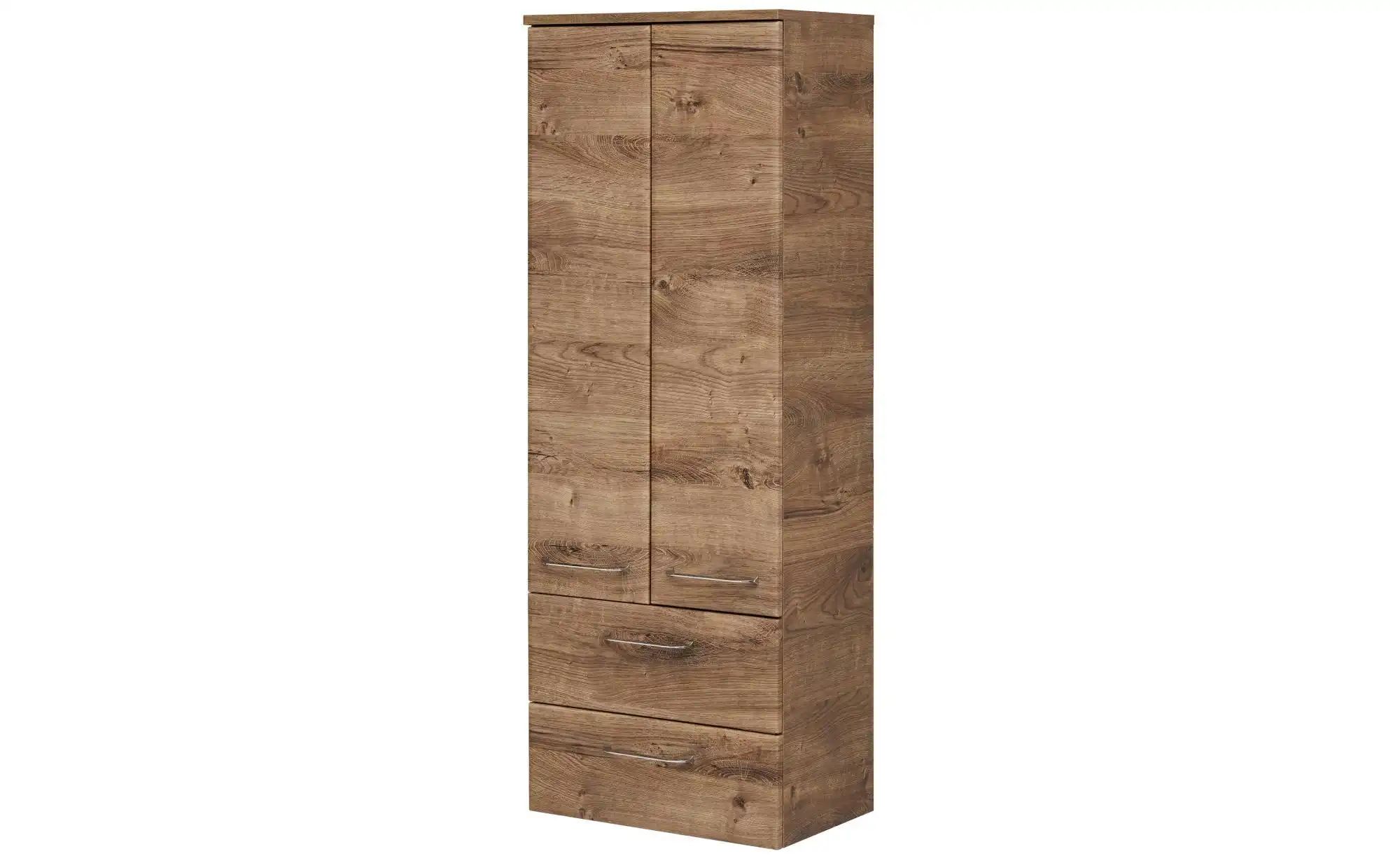Thumbnail - smart Midischrank  Onda ¦ holzfarben ¦ Maße (cm): B: 50 H: 136,1 T: 33.0 Schränke > Badschränke > Bad-Midischränke - Höf...