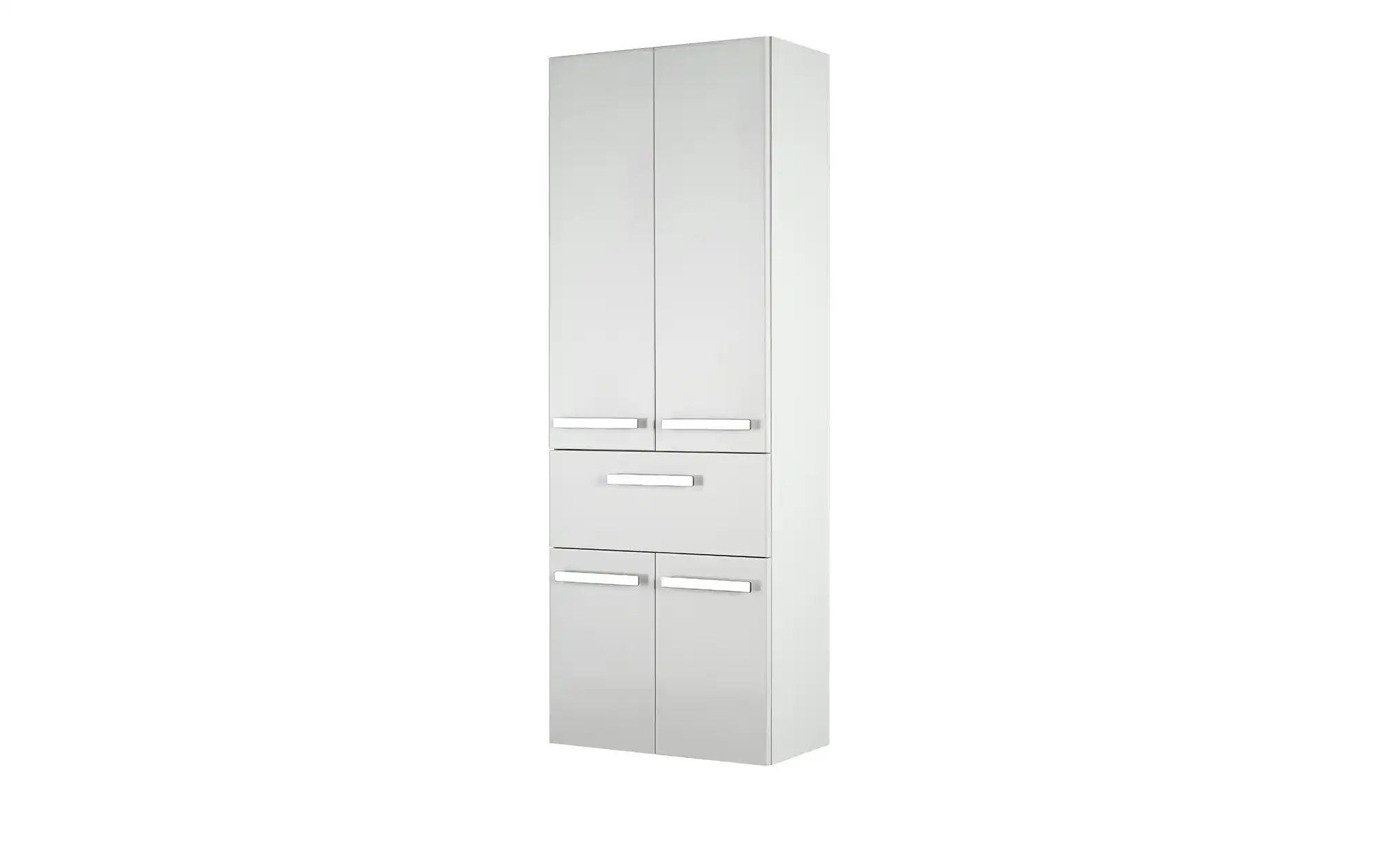 Bad-Hochschrank Verler See, breit mit Wäschekippen, Weiß