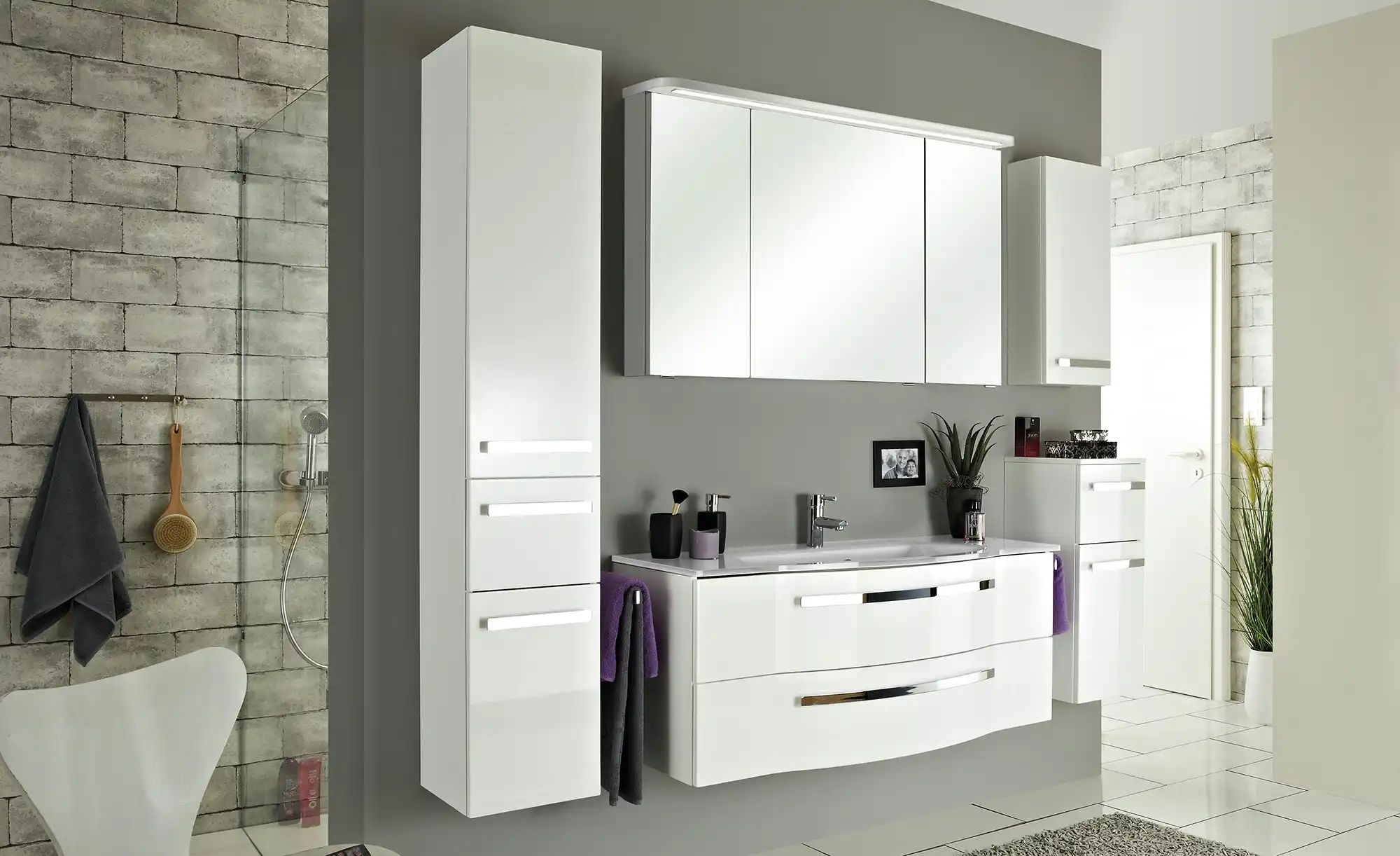 calmoquick Spiegelschrank  Verler See ¦ weiß ¦ Maße (cm): B: 120 H: 72,2 T: günstig online kaufen