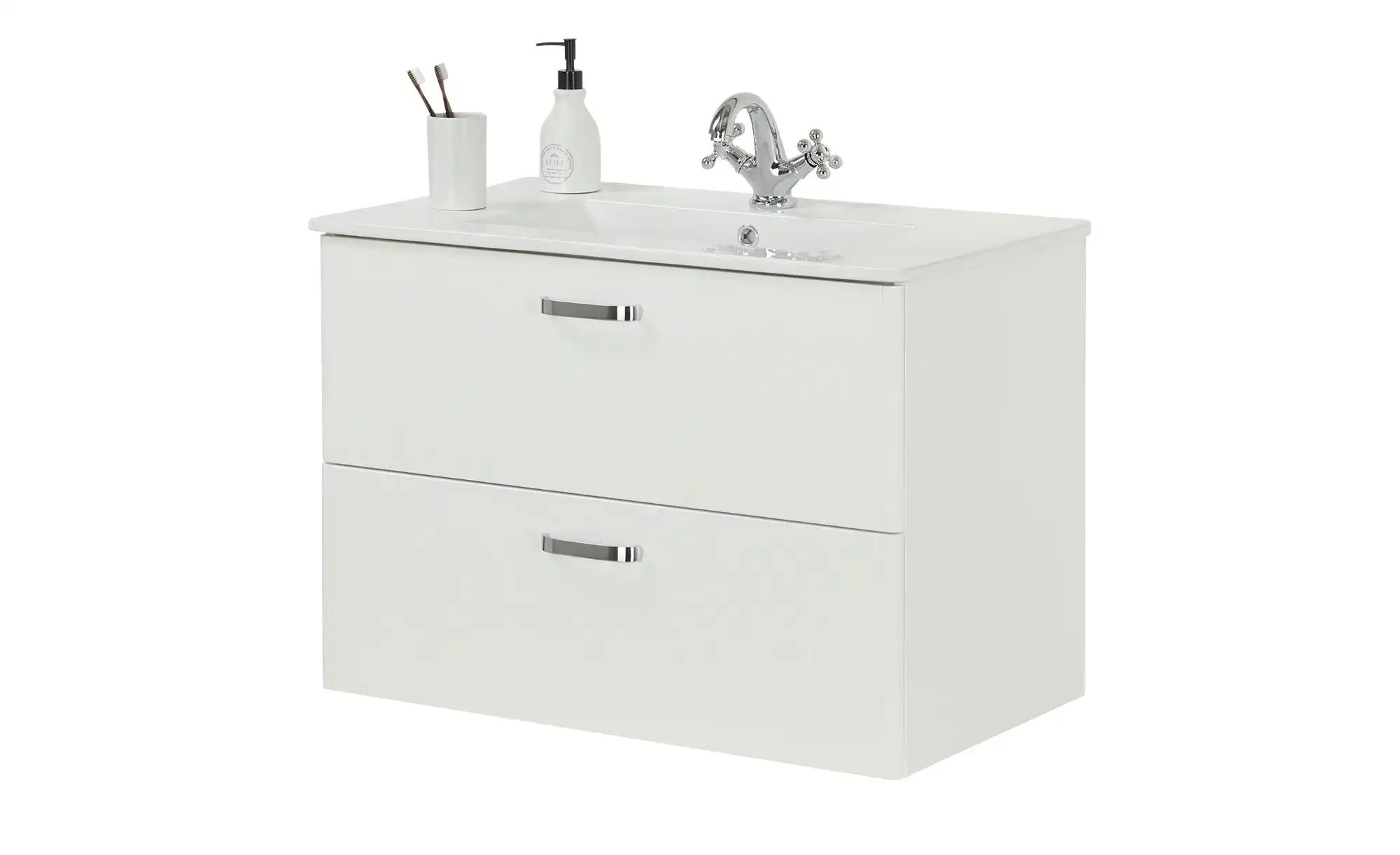 Thumbnail - Bad-Keramik-Waschtisch Bodensee ¦ weiß ¦ Maße (cm): B: 80 H: 1,5 T: 46.0 Sonstiges Zubehör - Höffner