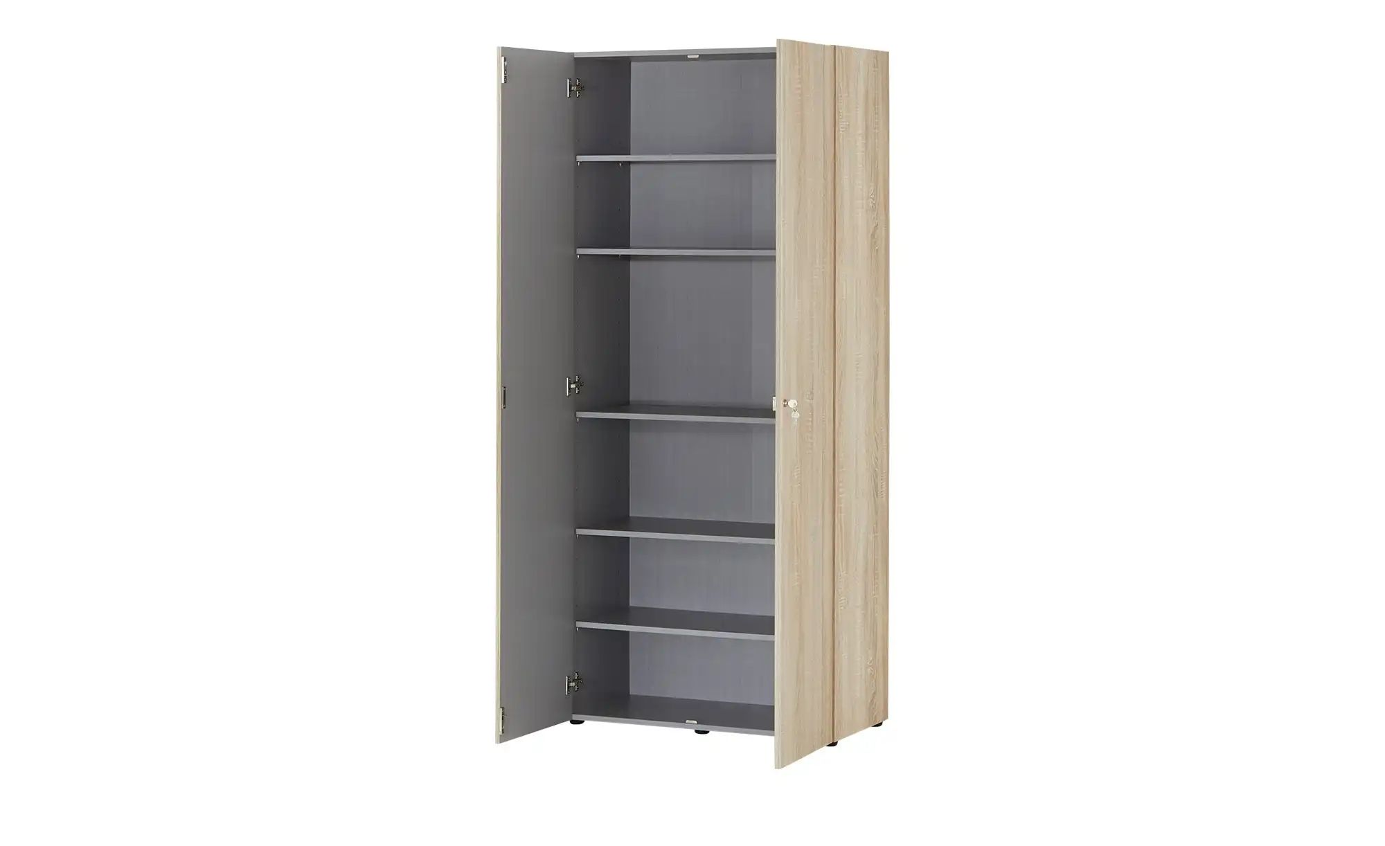 Schrank mit Schloss Multiraumkonzept Eiche Sägerau (Nachbildung)