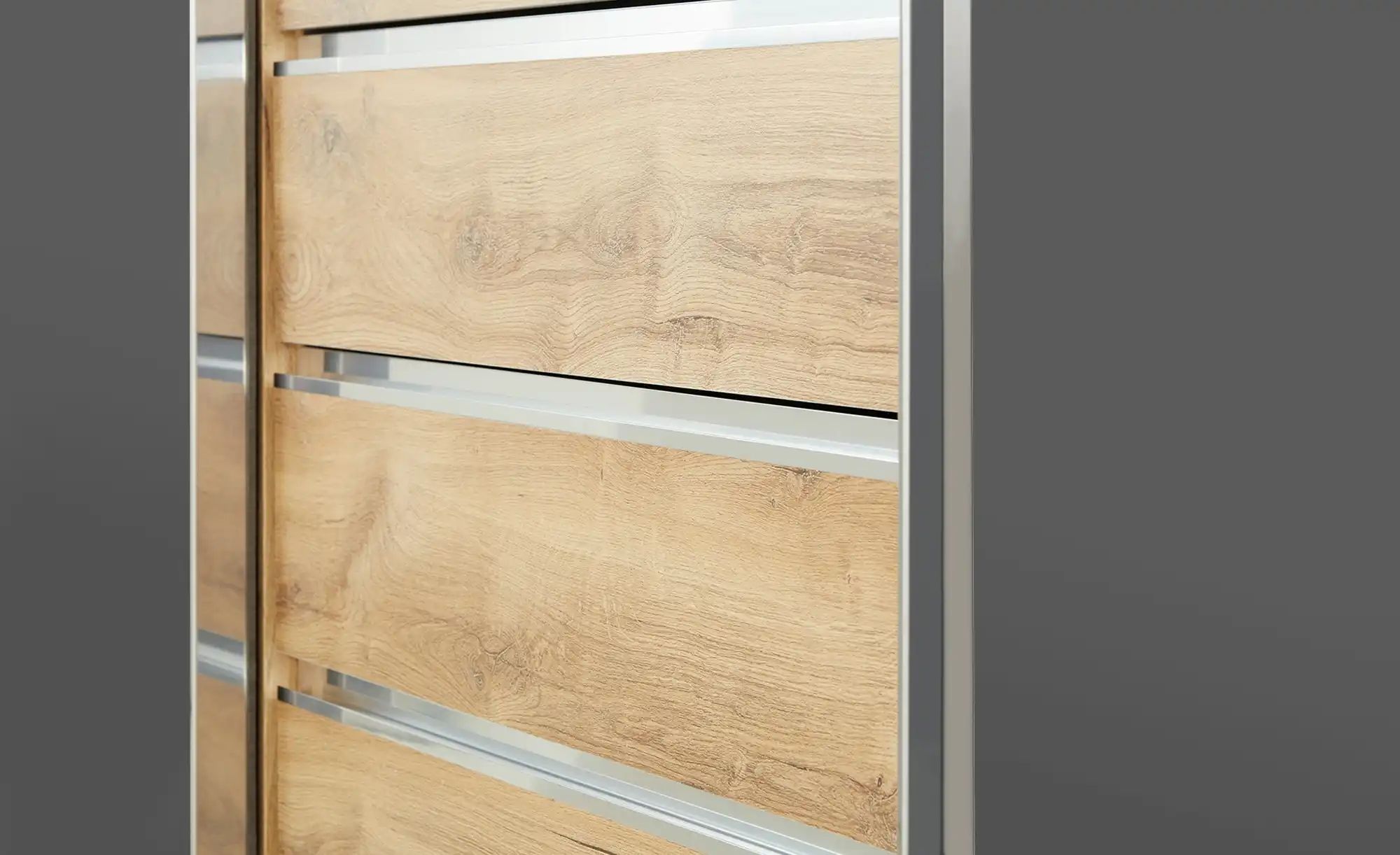 Thumbnail - Schwebetürenschrank 2-türig Maidstone ¦ grau ¦ Maße (cm): B: 300 H: 236 T: 65.0 Schränke > Kleiderschränke > Schwebetü...