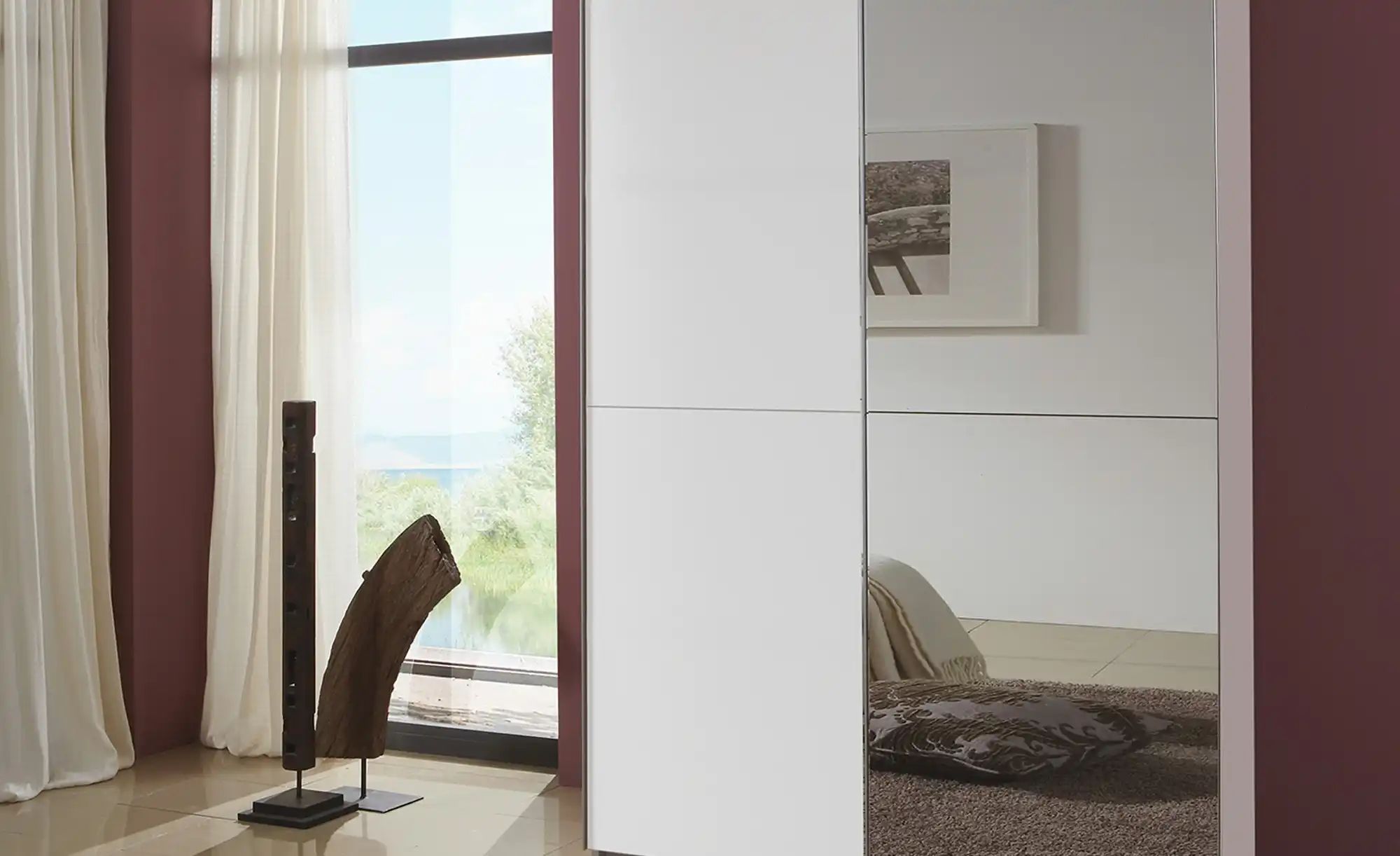 Thumbnail - Schwebetürenschrank Quilty ¦ weiß ¦ Maße (cm): B: 135 H: 198 T: 65.0 Schränke > Kleiderschränke > Schwebetürenschränke ...