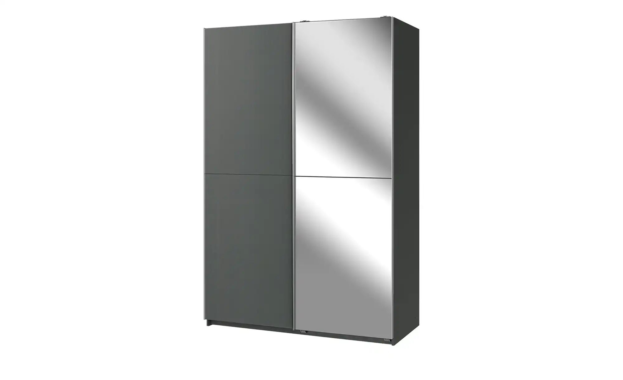 Schwebetürenschrank  Quilty  grau  Maße (cm): B: 135 H: 198 T: 65.0 | 04038061007559