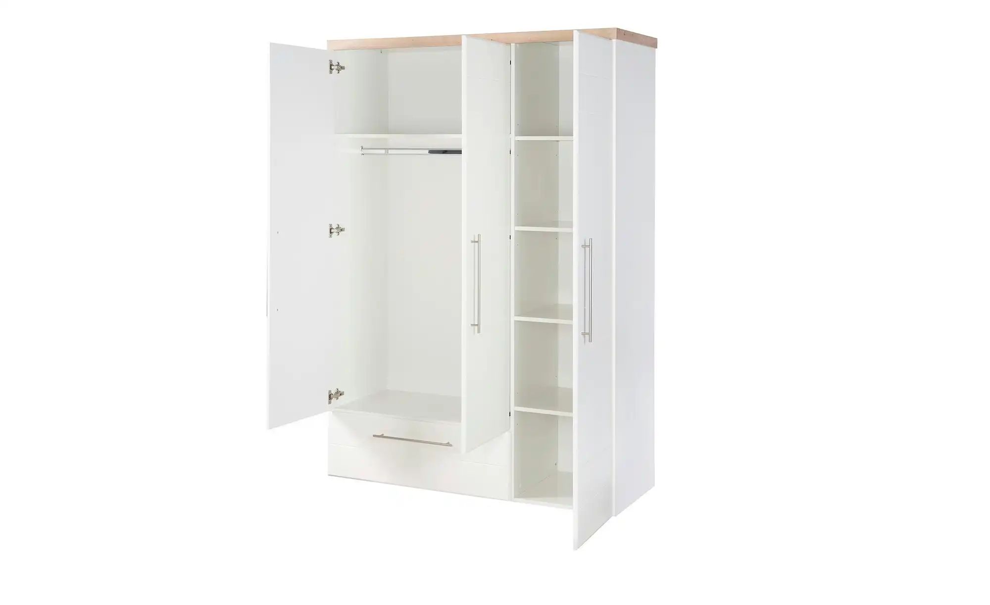 Rauch Kleiderschrank Shinjo - 3-türig Mit Schubladen Weiß