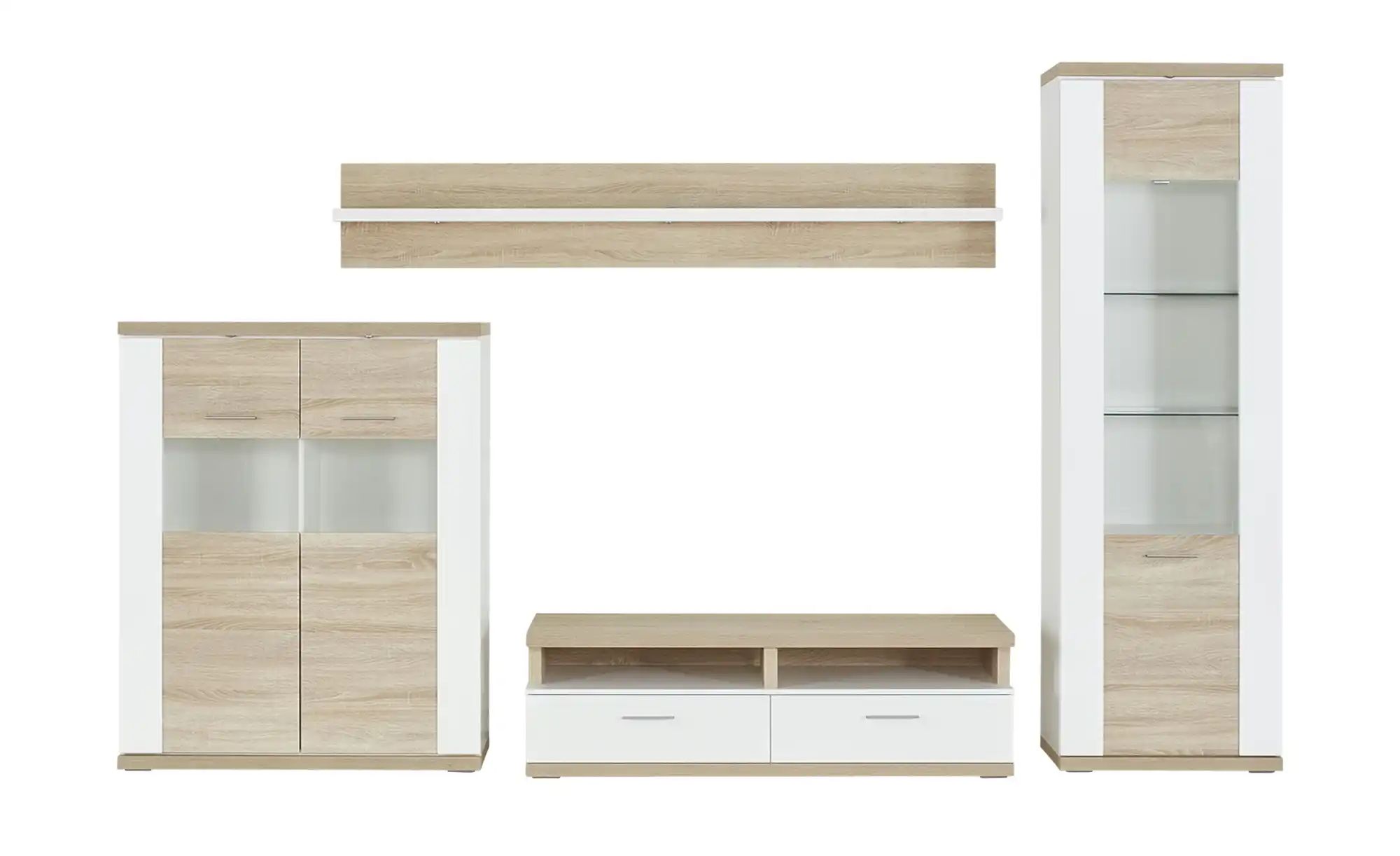 uno Wohnkombination  Titan ¦ holzfarben ¦ Maße (cm): B: 310 H: 207 T: 50 Wo günstig online kaufen