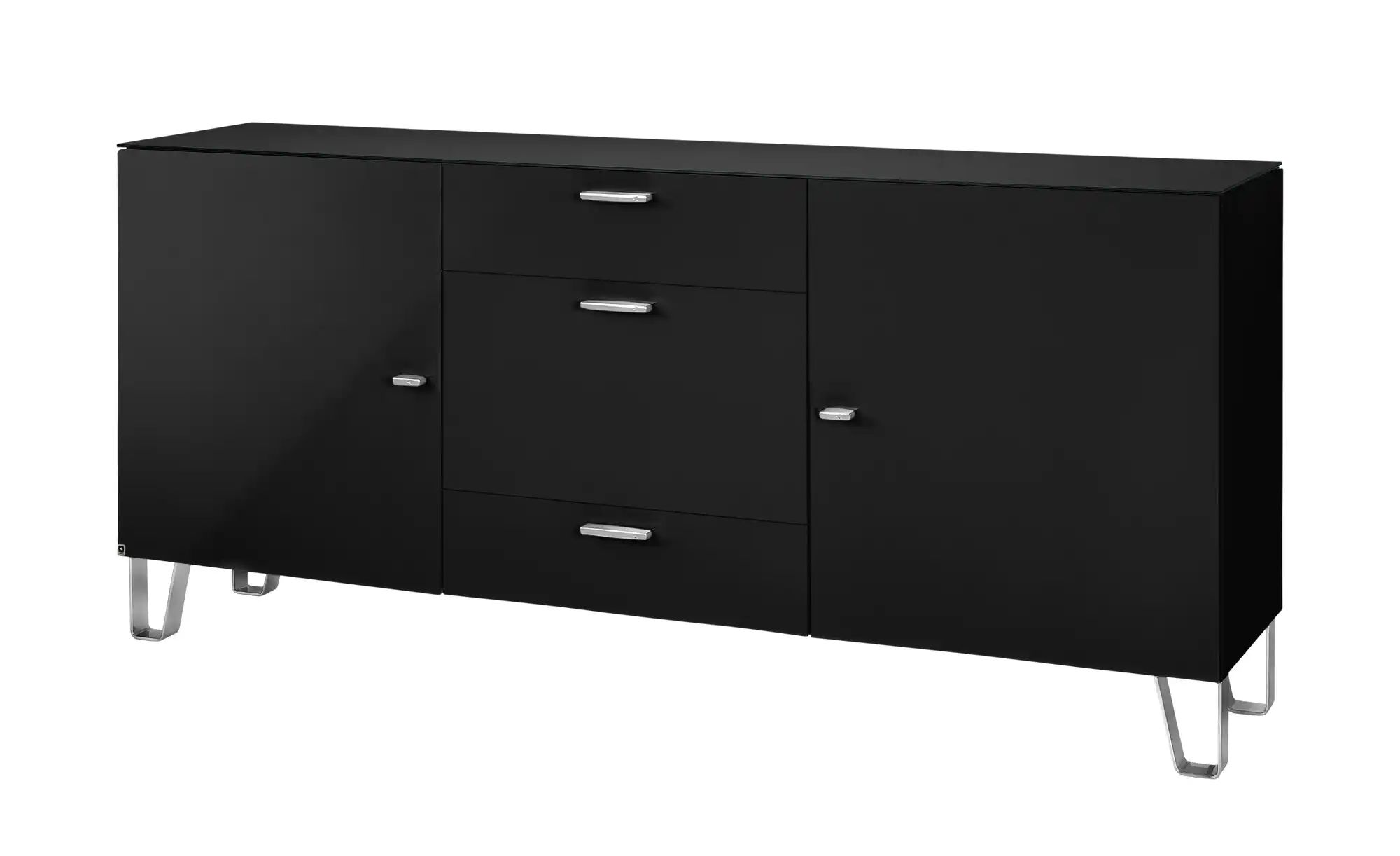 LEONARDO Sideboard  Cube ¦ schwarz ¦ Maße (cm): B: 189 H: 86 T: 42 Kommoden günstig online kaufen