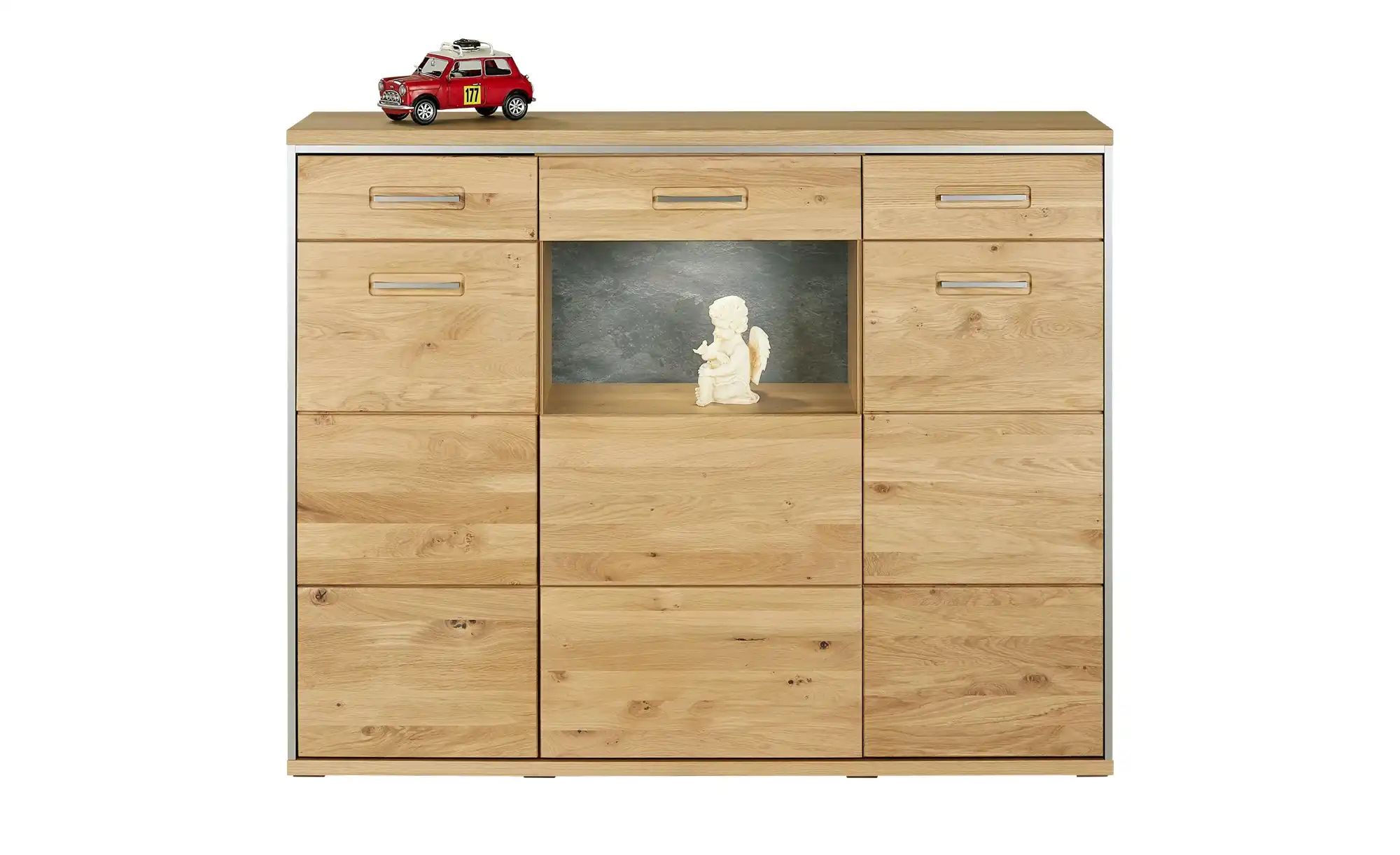 Thumbnail - Woodford Highboard Felino ¦ holzfarben ¦ Maße (cm): B: 156 H: 123 T: 39.0 Kommoden & Sideboards > Highboards - Höffner